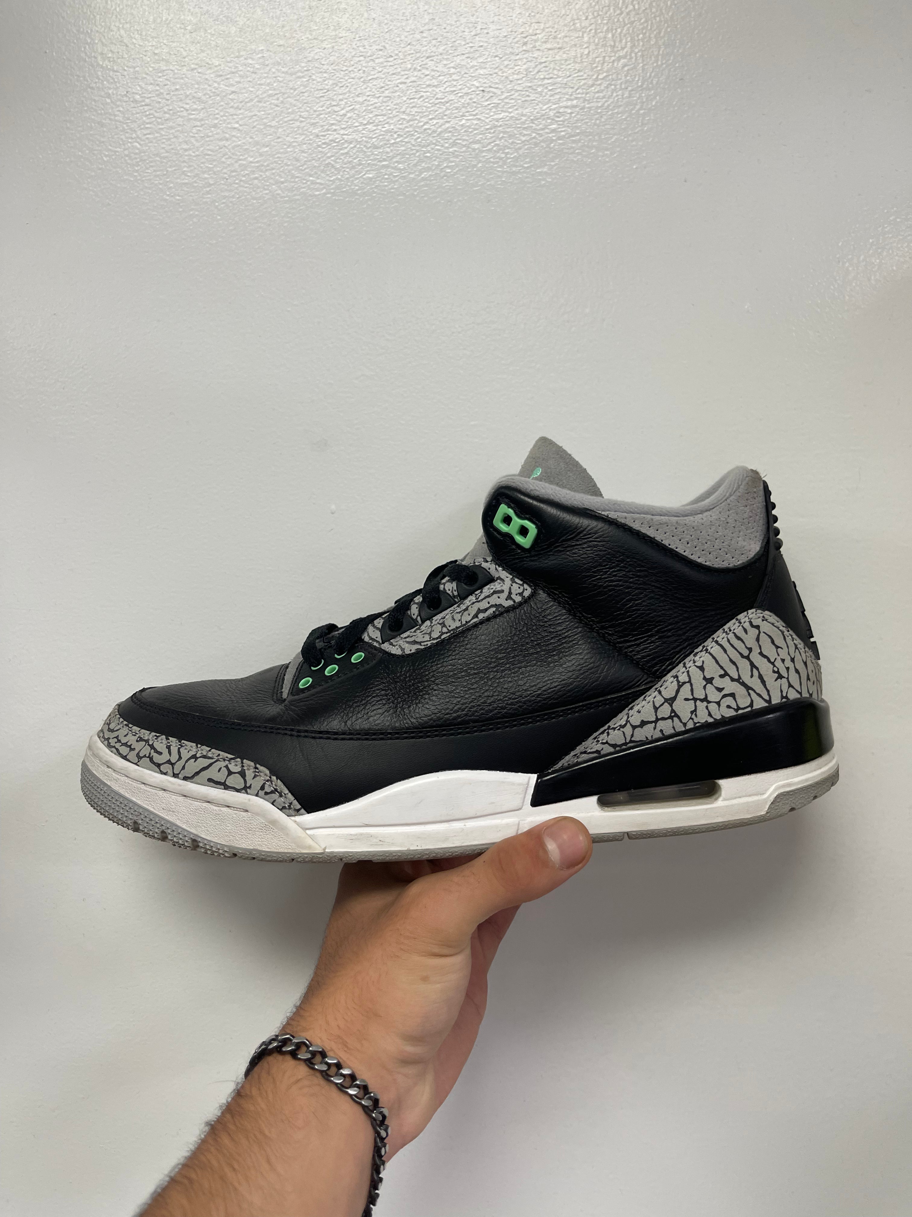 Jordan 3 Green Glow Sneakers