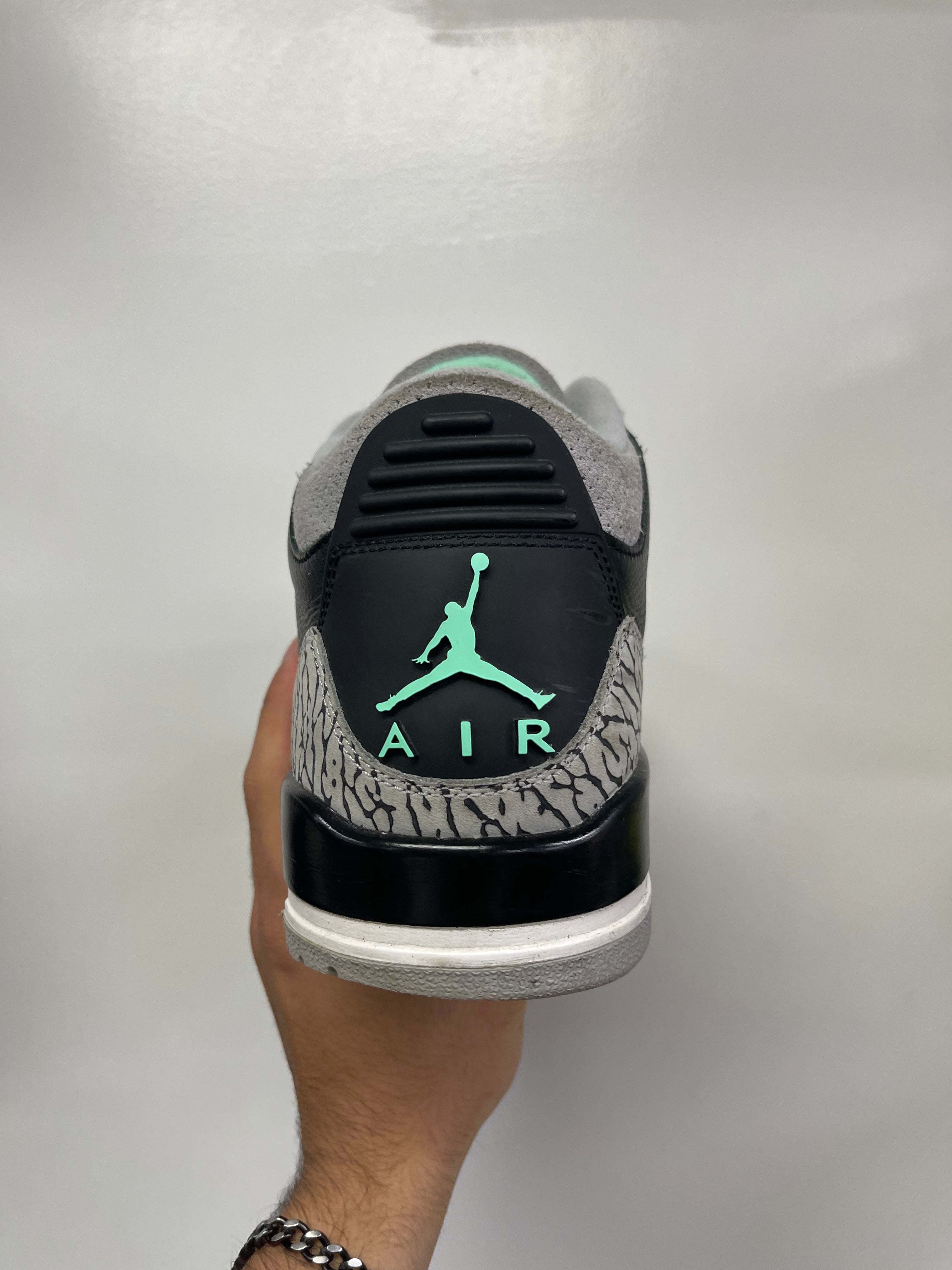 Jordan 3 Green Glow Sneakers