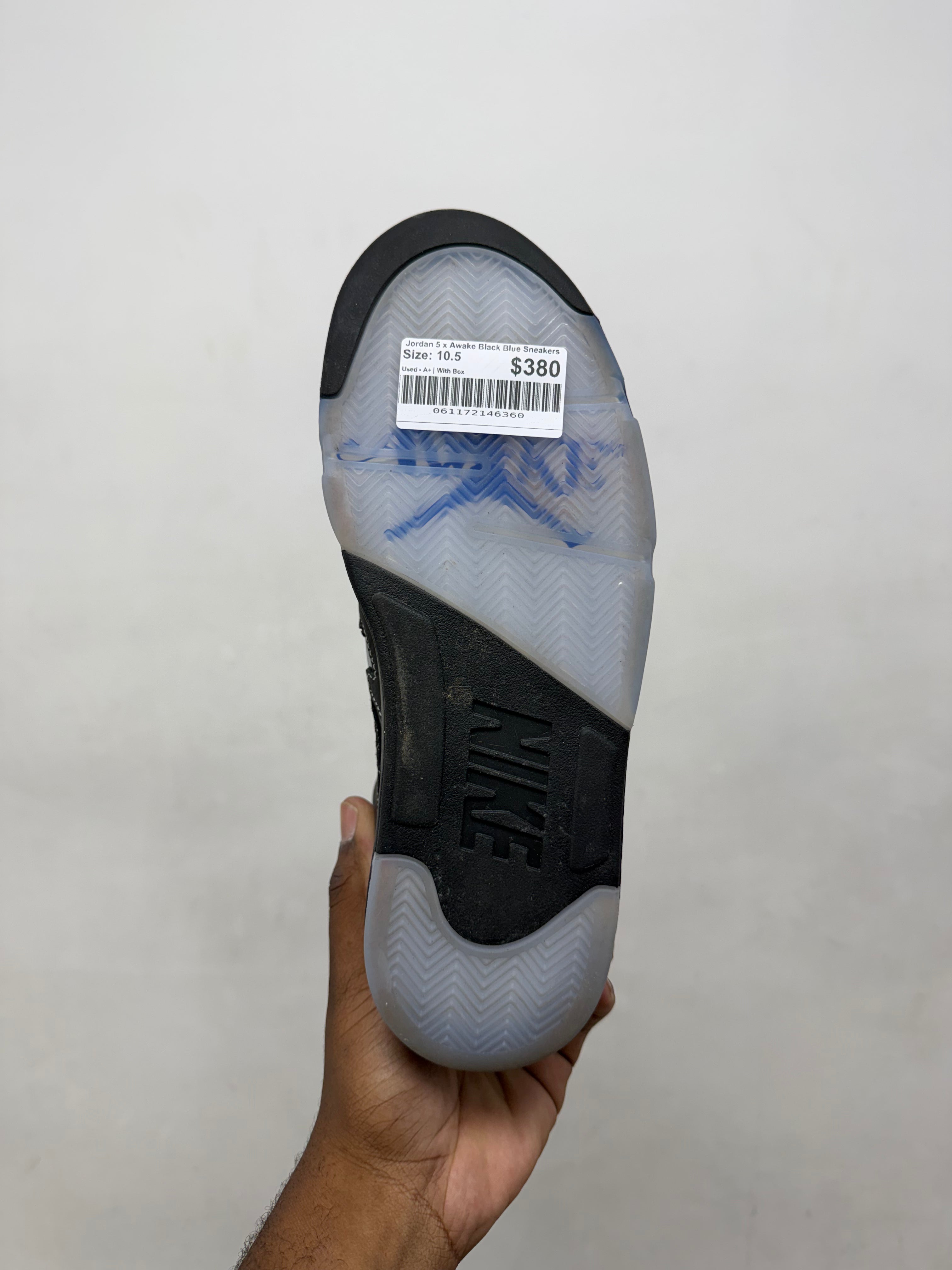 Jordan 5 x Awake Black Blue Sneakers