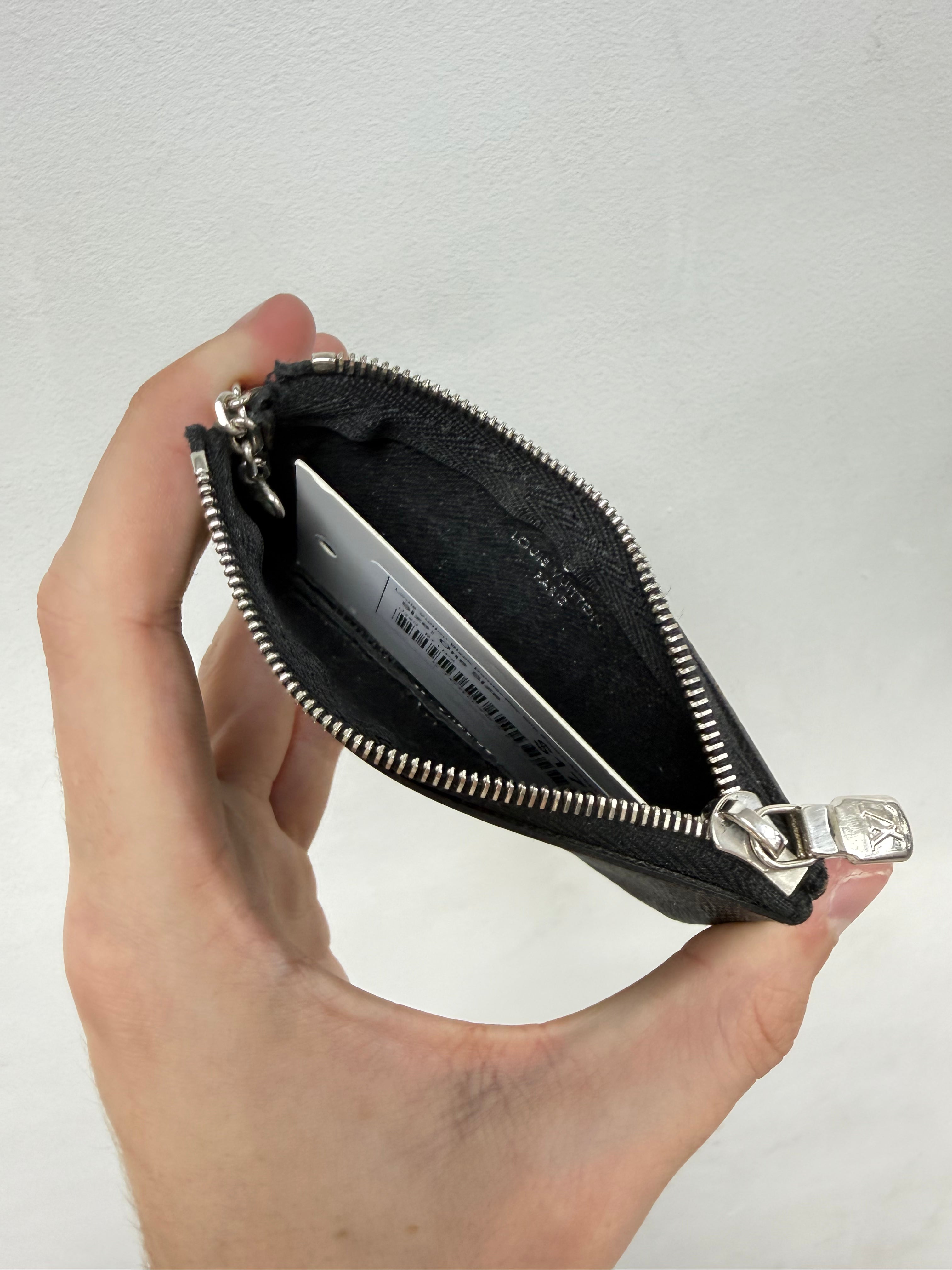 Louis Vuitton Black Damier Key Clip Pouch Accessories
