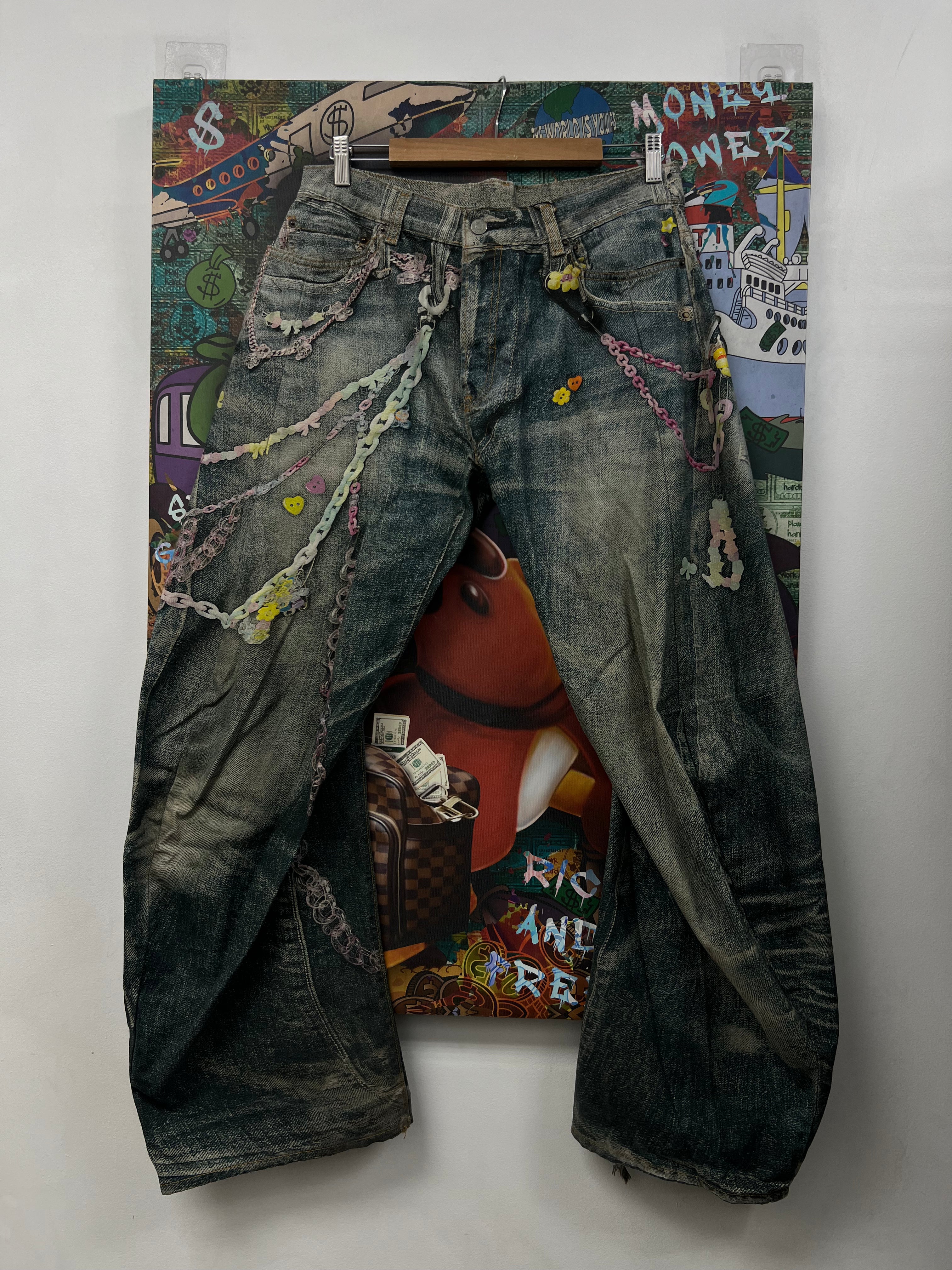 Acne Studios Light Wash Pink Tromp L'oeil 1981 (50) Jeans