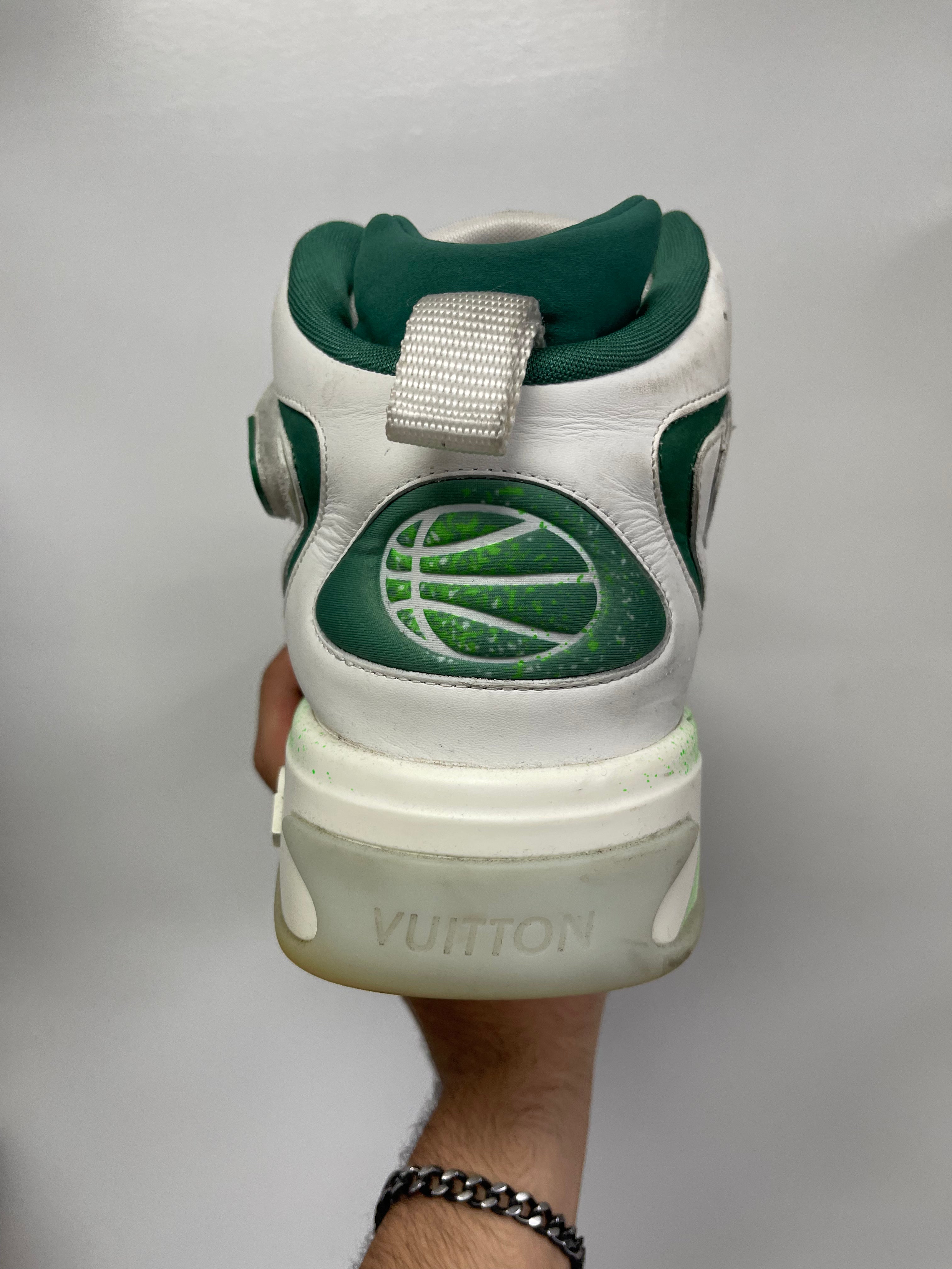 Louis Vuitton Green White Trainer 2 Sneakers