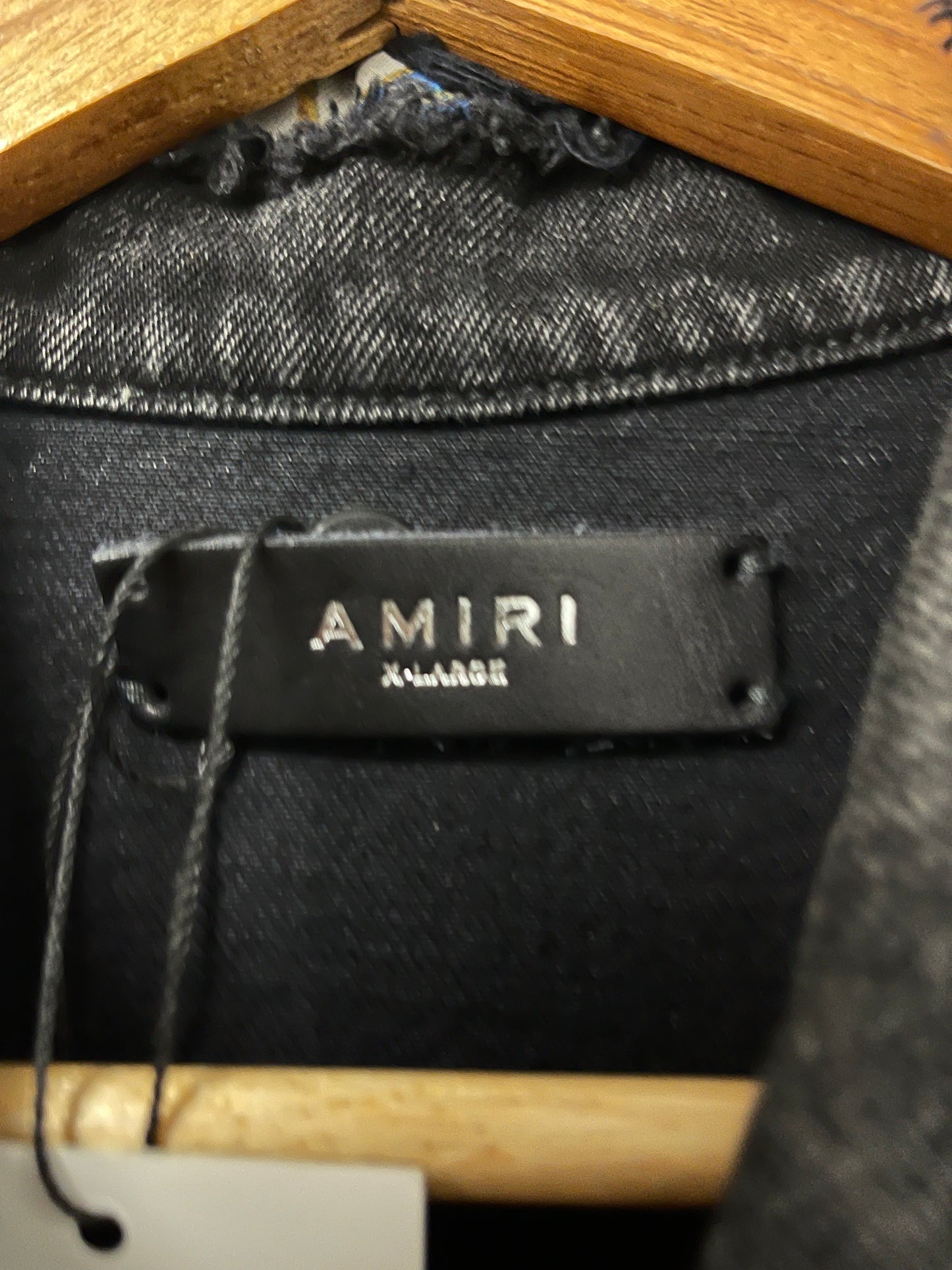 Amiri Black Pajama Jean Jacket  Used