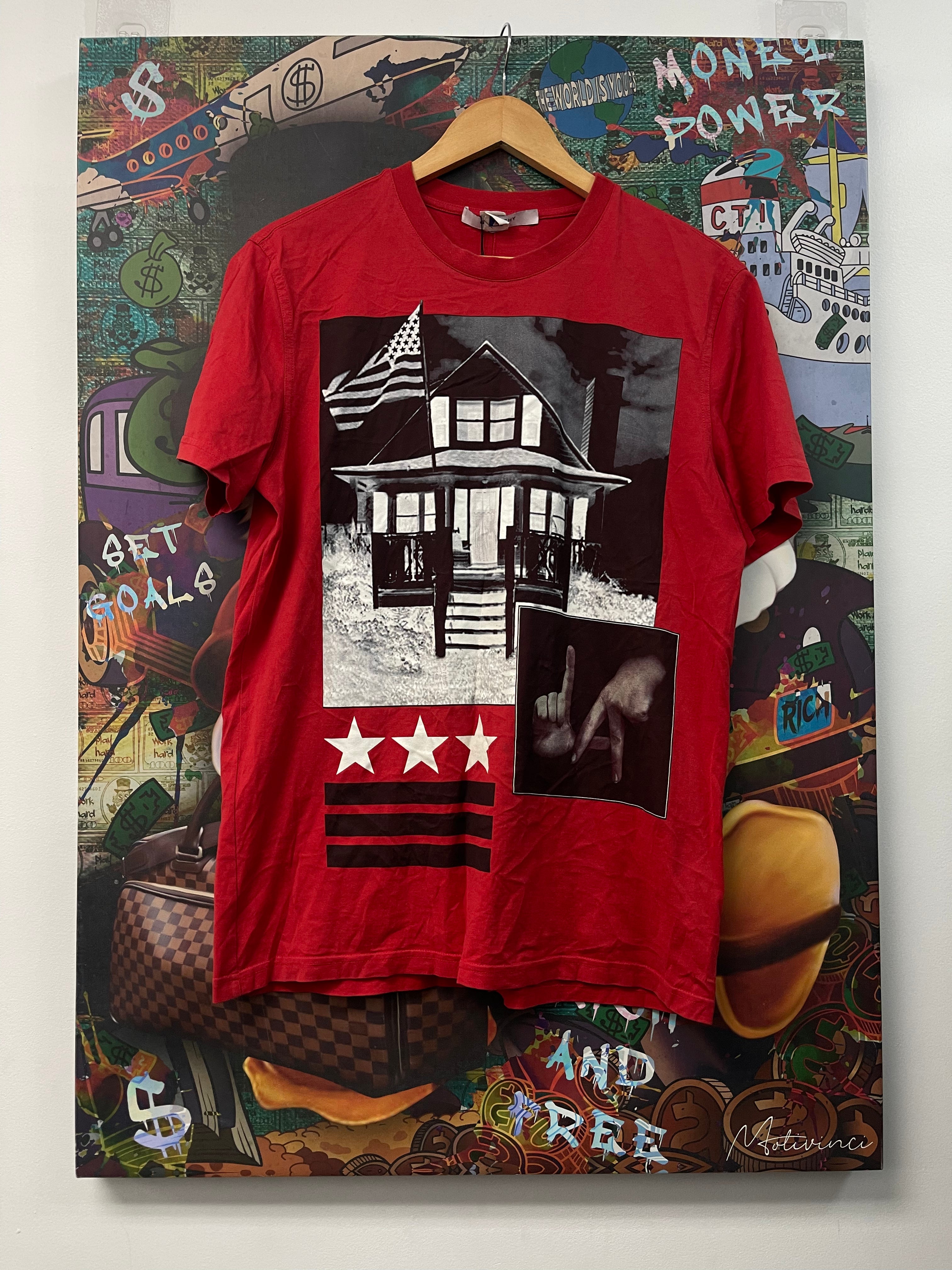 Givenchy Red LA Star House Tee
