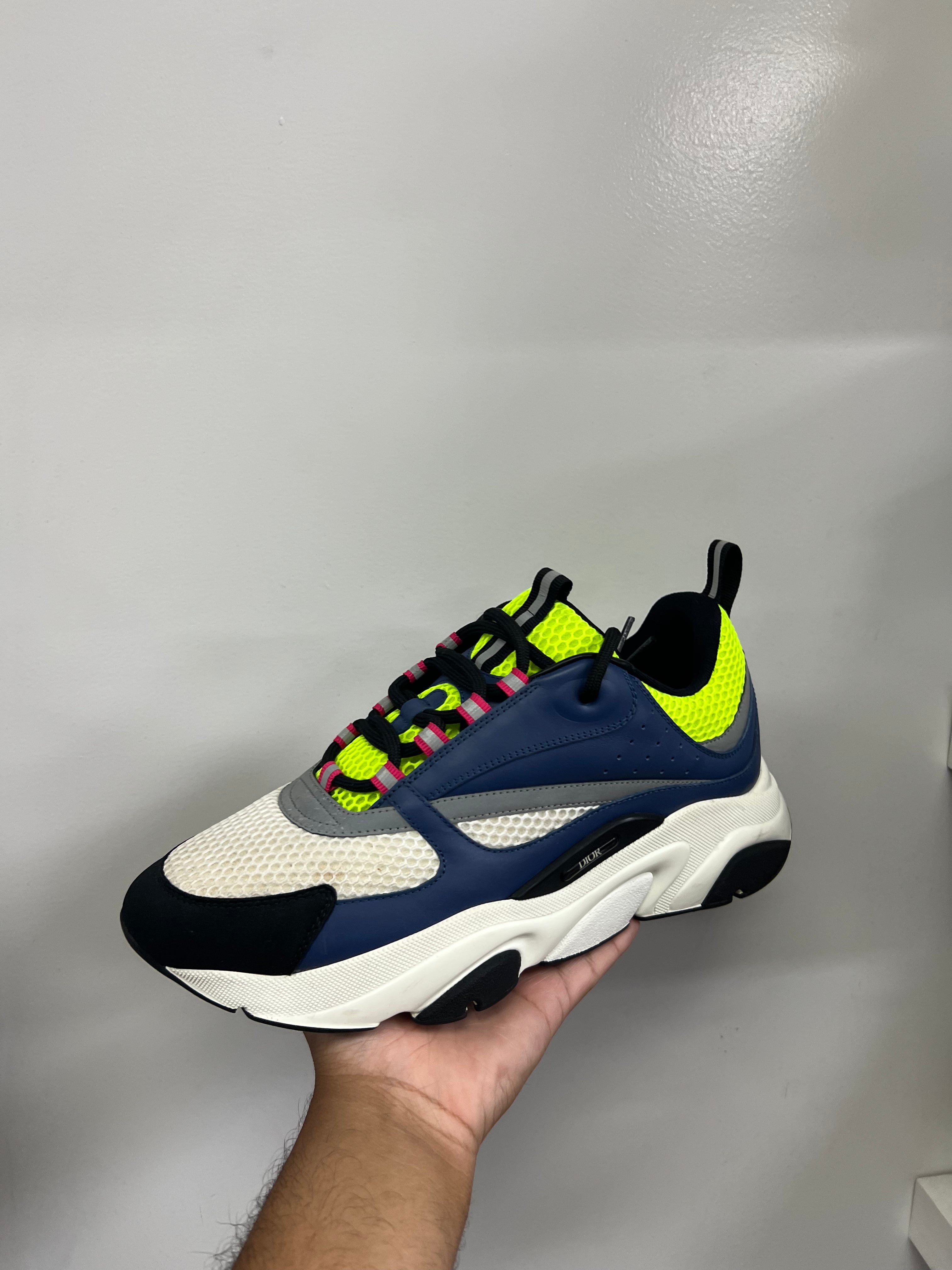 Dior Navy Lime B22 Sneakers