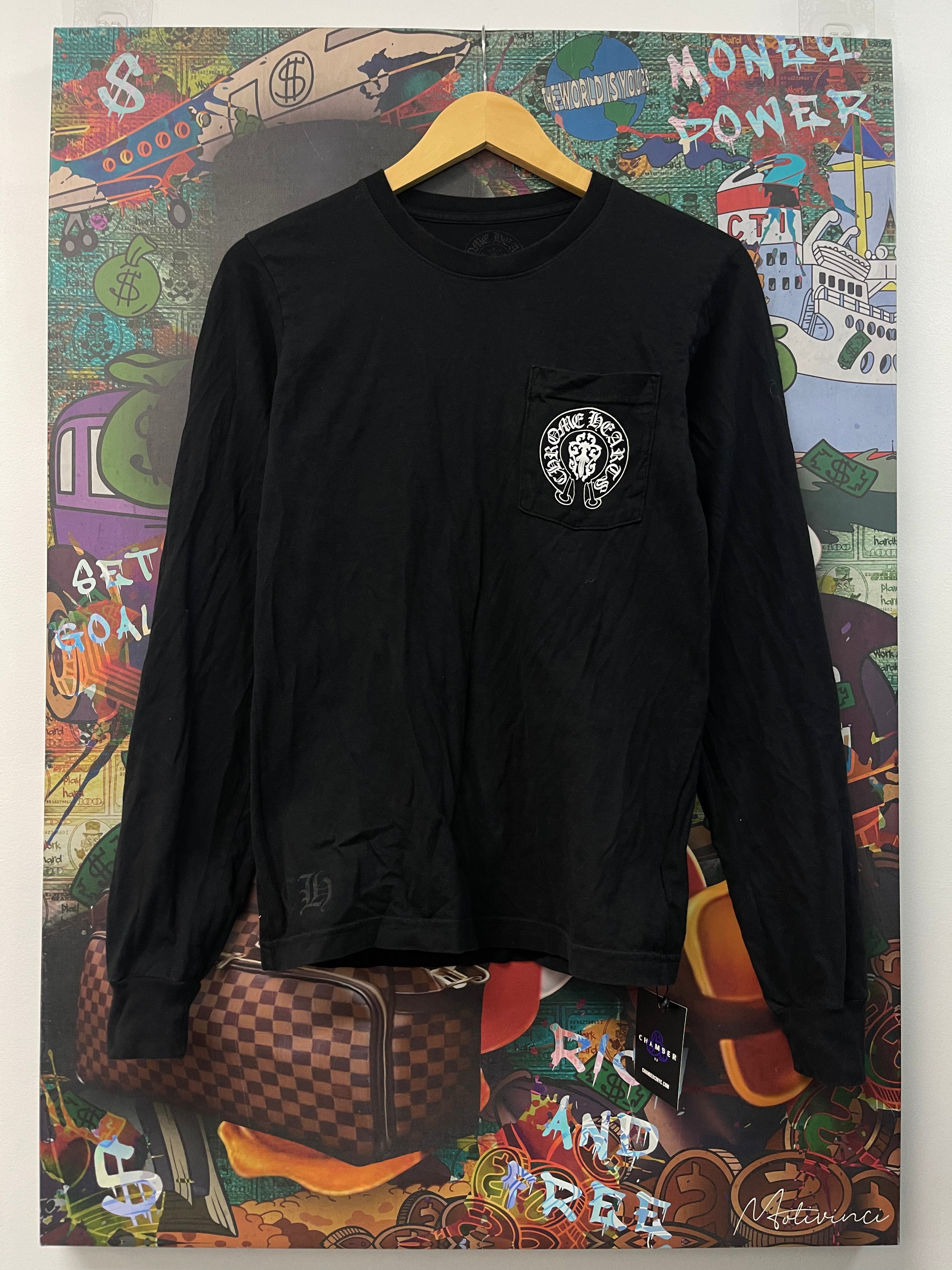 Chrome Hearts Black Dagger USA LS Shirt