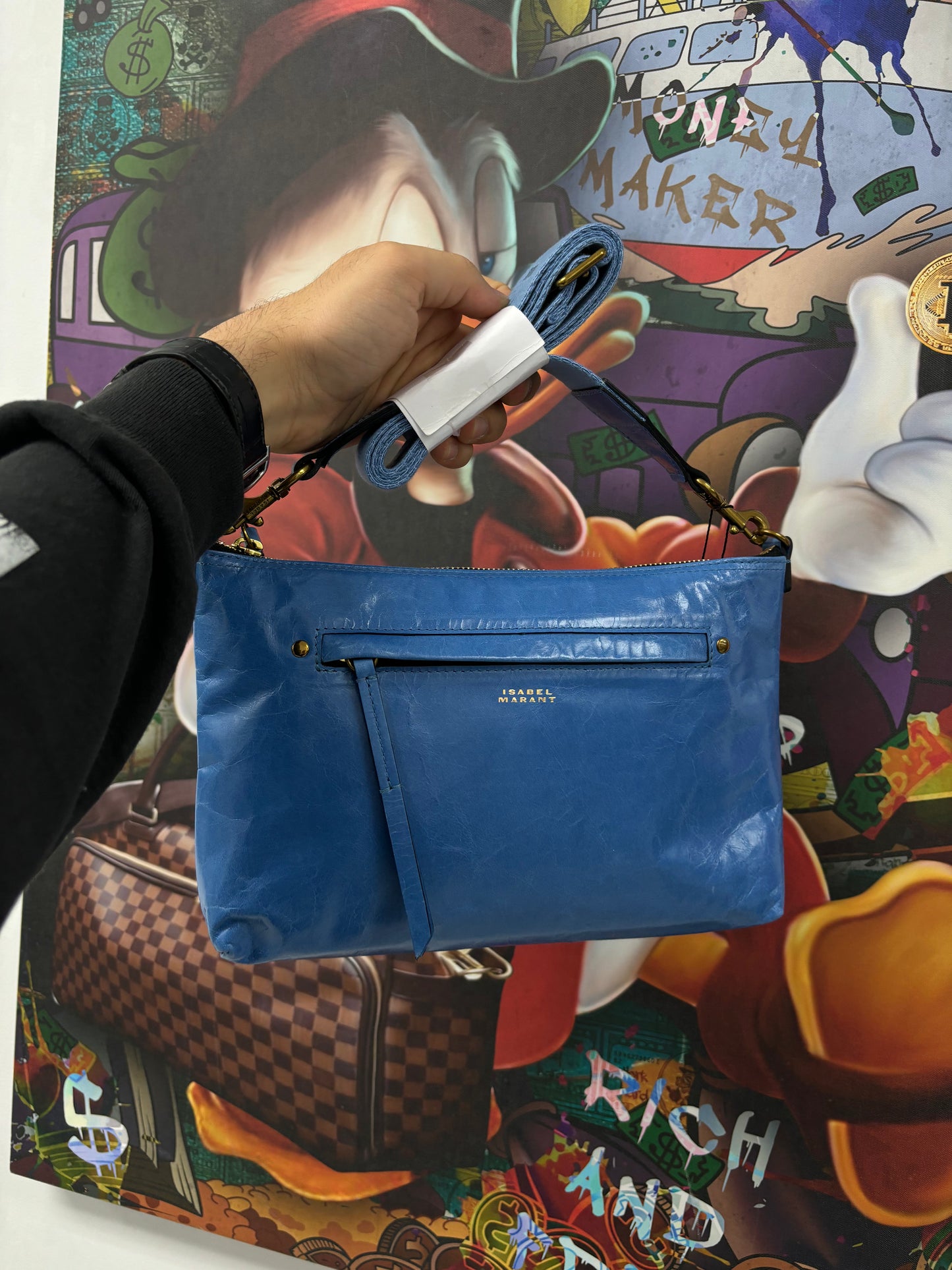 Isabel Marant Nessah Bag Azure New OS