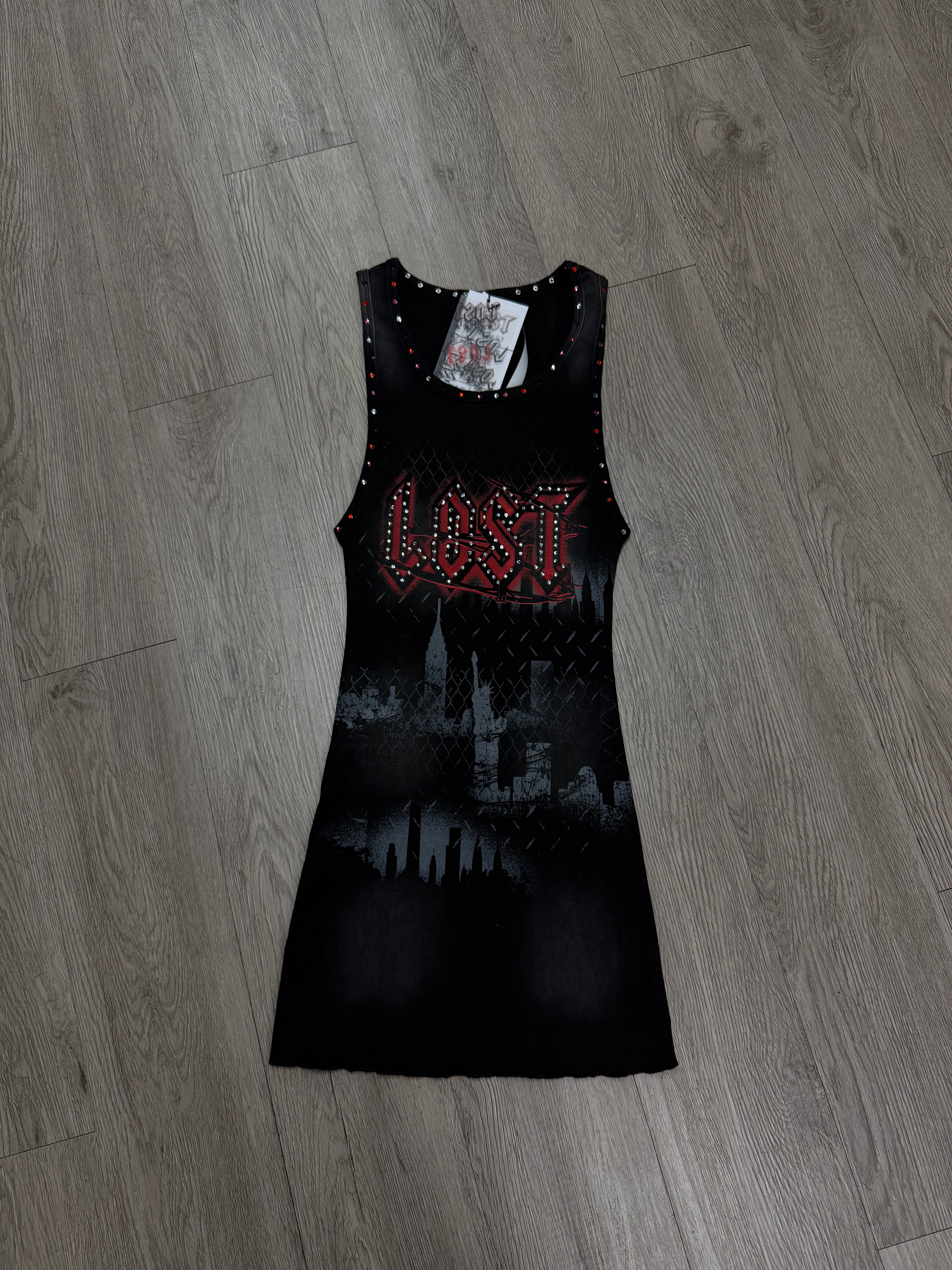 Lost Intricacy 'Shadowline' Black Dress
