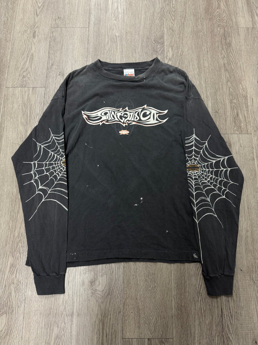 Saint Michael Insanity Grey Red LS Tee