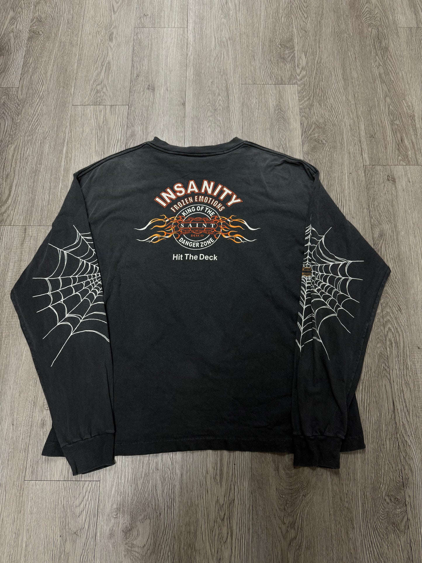 Saint Michael Insanity Grey Red LS Tee