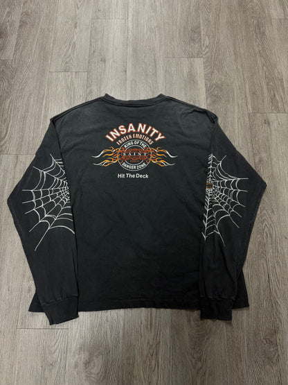 Saint Michael Insanity Grey Red LS Tee