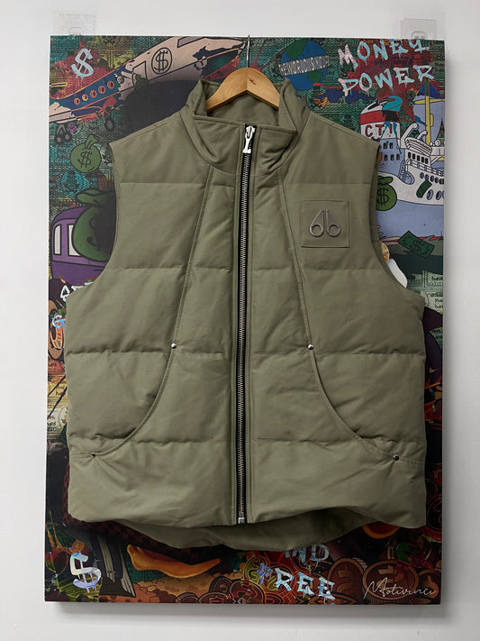Moose Knuckles Puffer Vest Tan New With Tags