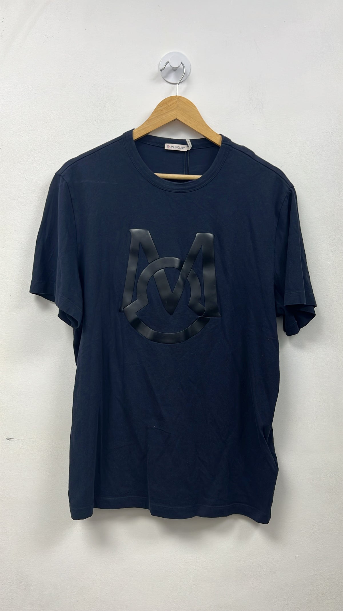 Moncler Navy Black Logo Tee