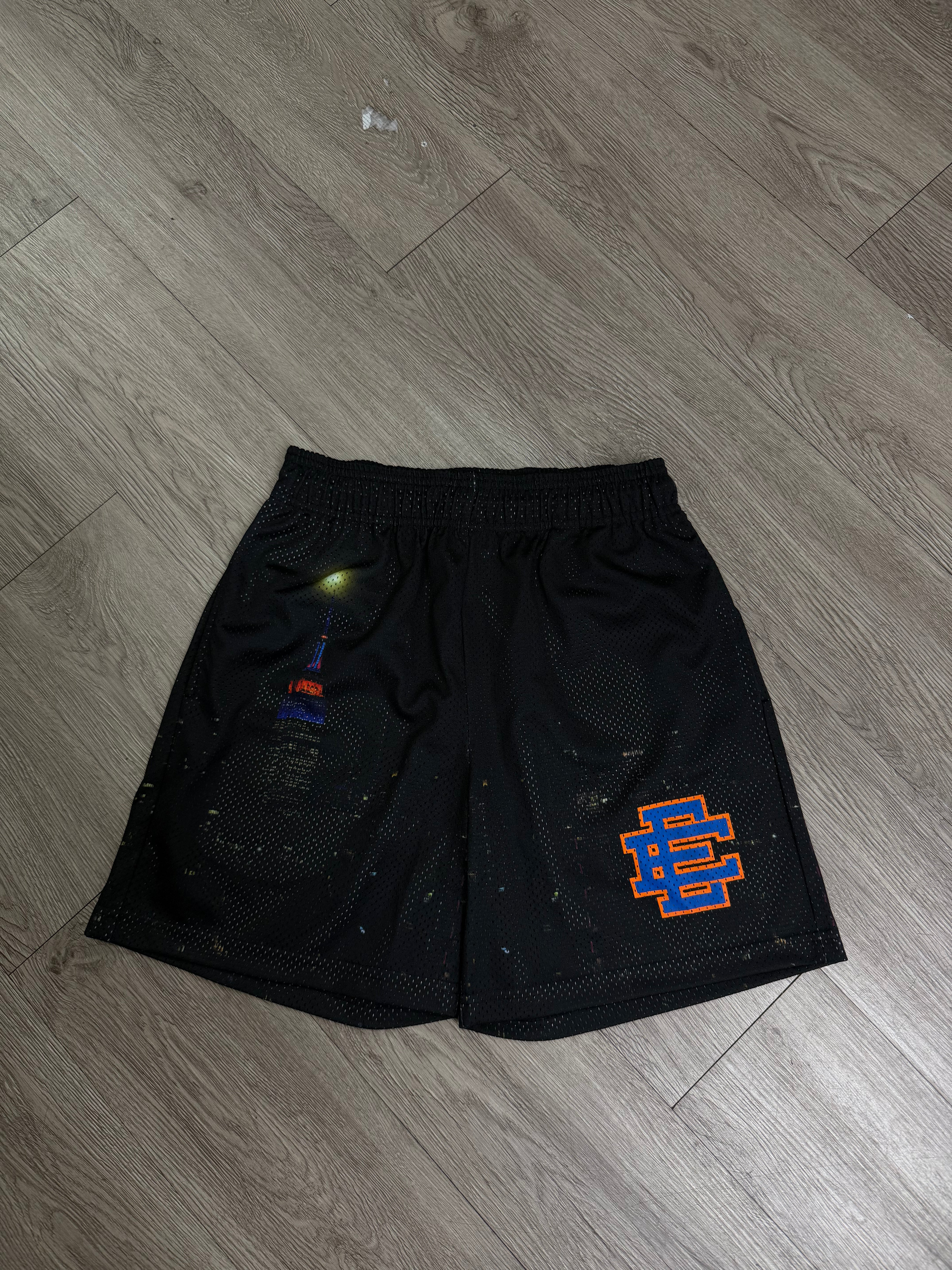 Eric Emanuel Black Knicks Final Shorts
