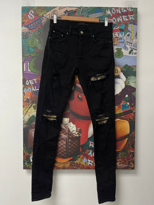 Amiri Mx1 Black Aloha Patch Used