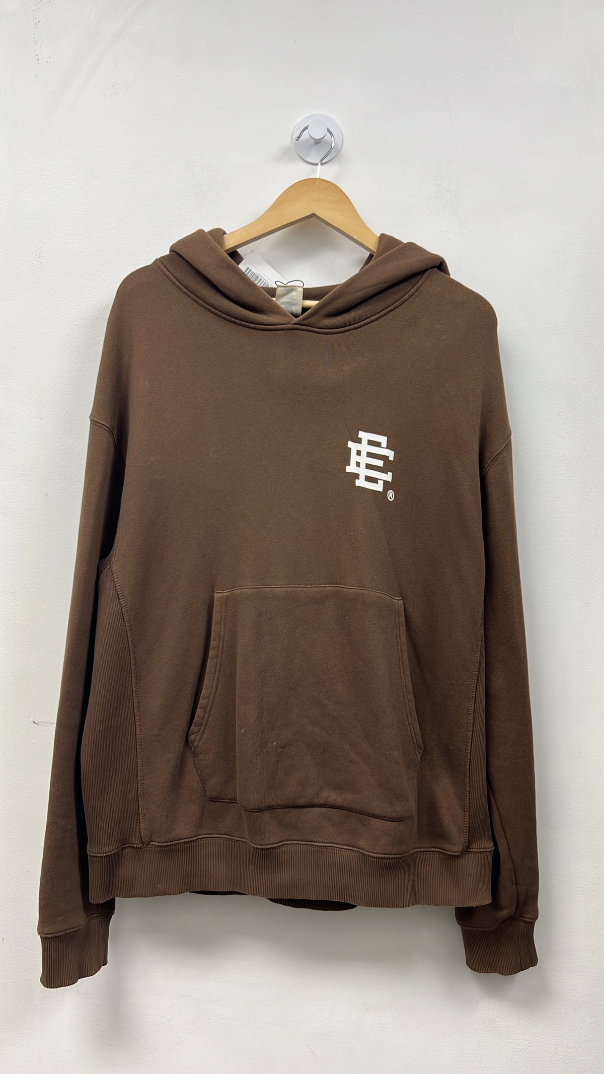 Eric Emanuel Brown White EE Basics Hoodie
