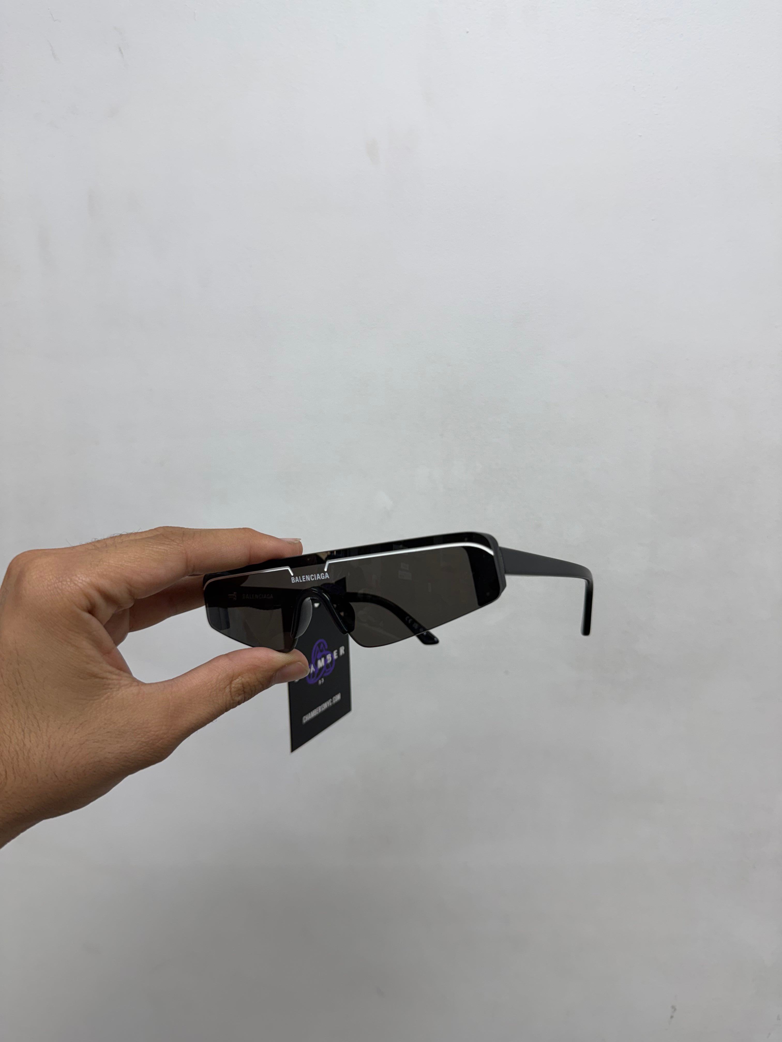 Balenciaga Black Shield Sunglasses