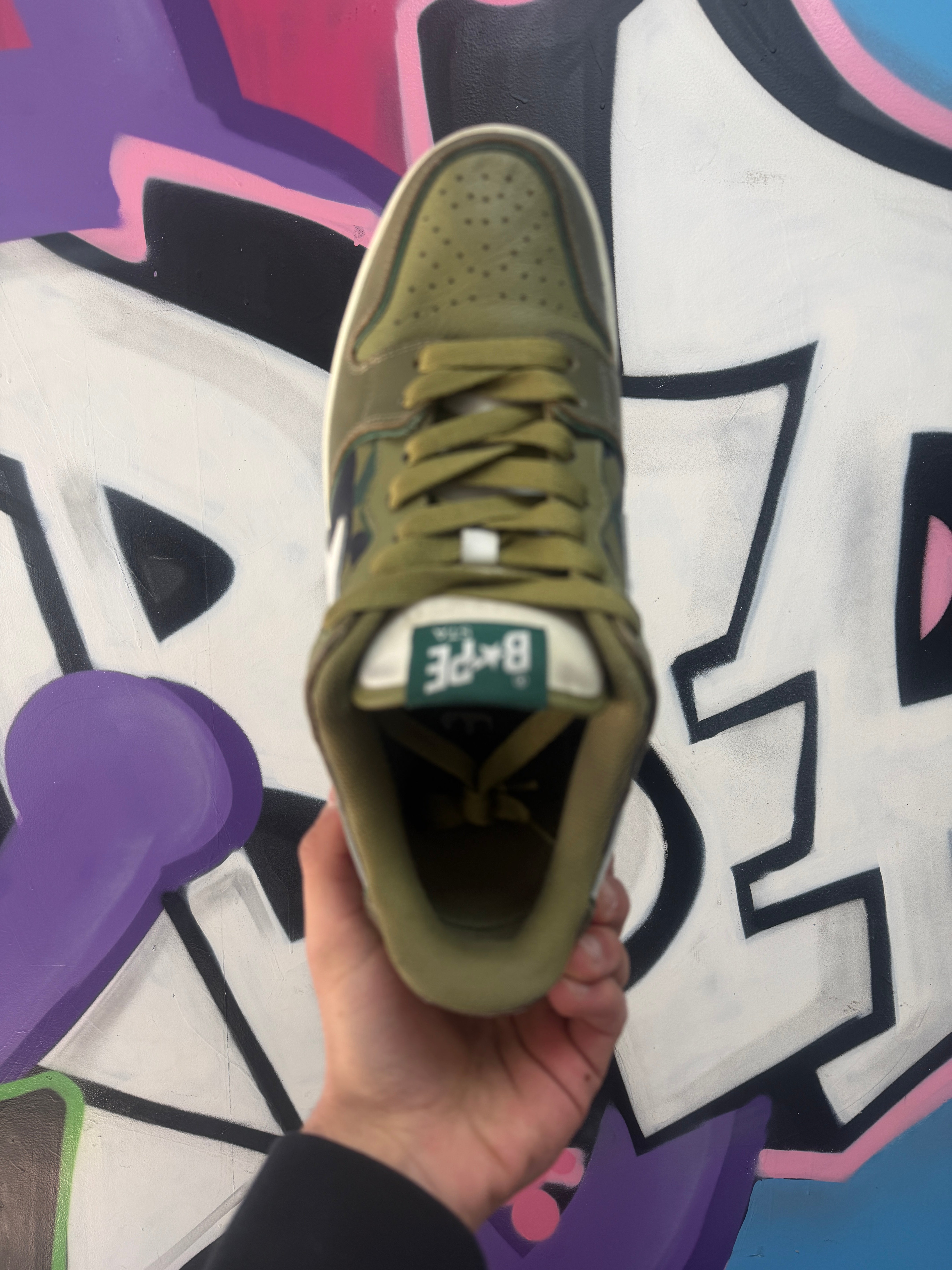 Bape Green Camo Sk8 Sta Sneakers