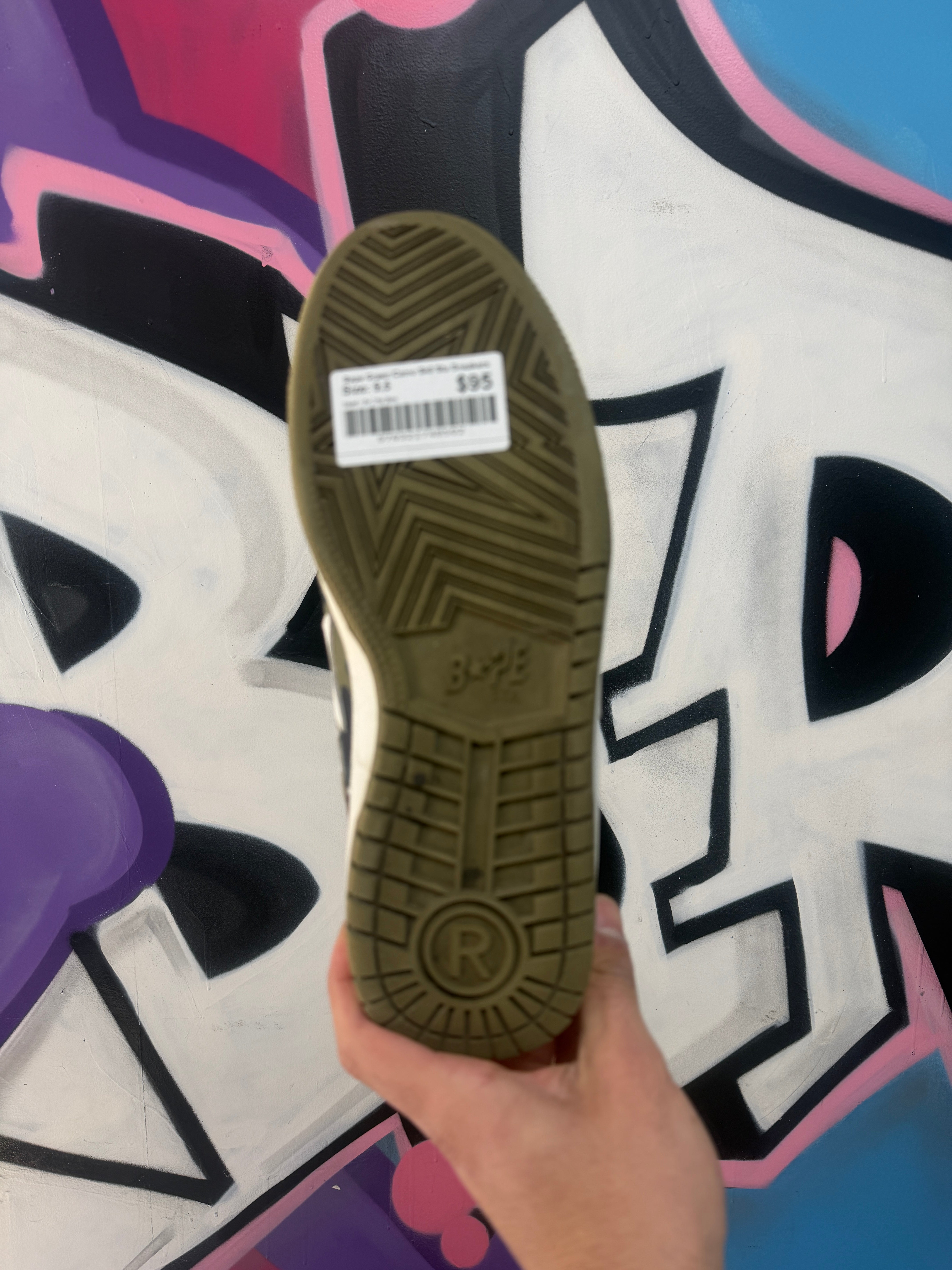 Bape Green Camo Sk8 Sta Sneakers