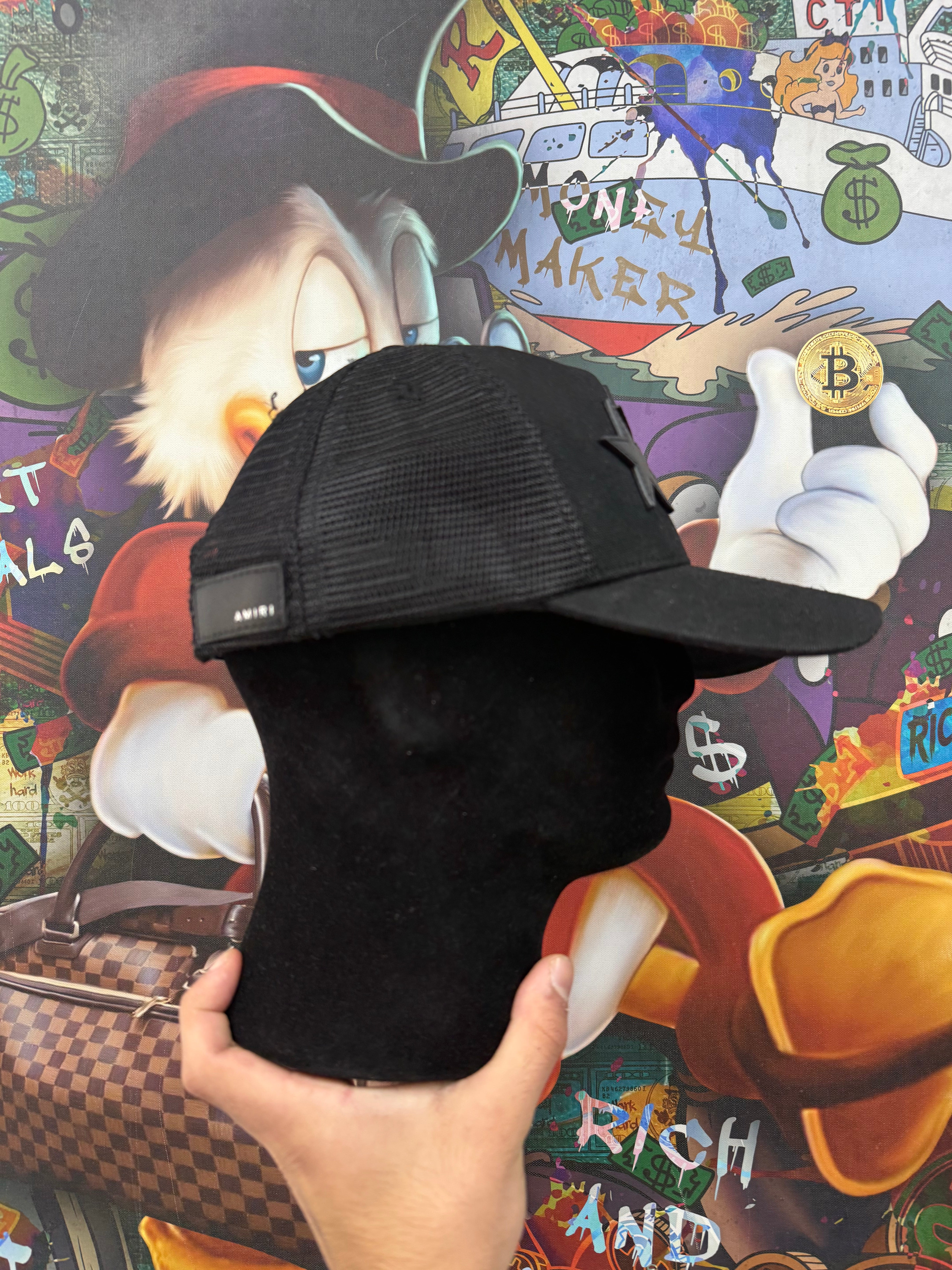 Amiri Black Black 3 Star Hat