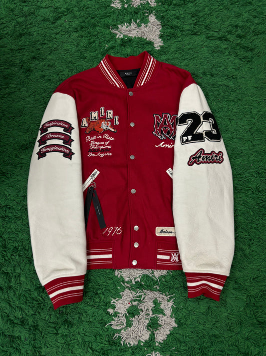 Amiri Varsity Jacket Red Tiger Used XXL