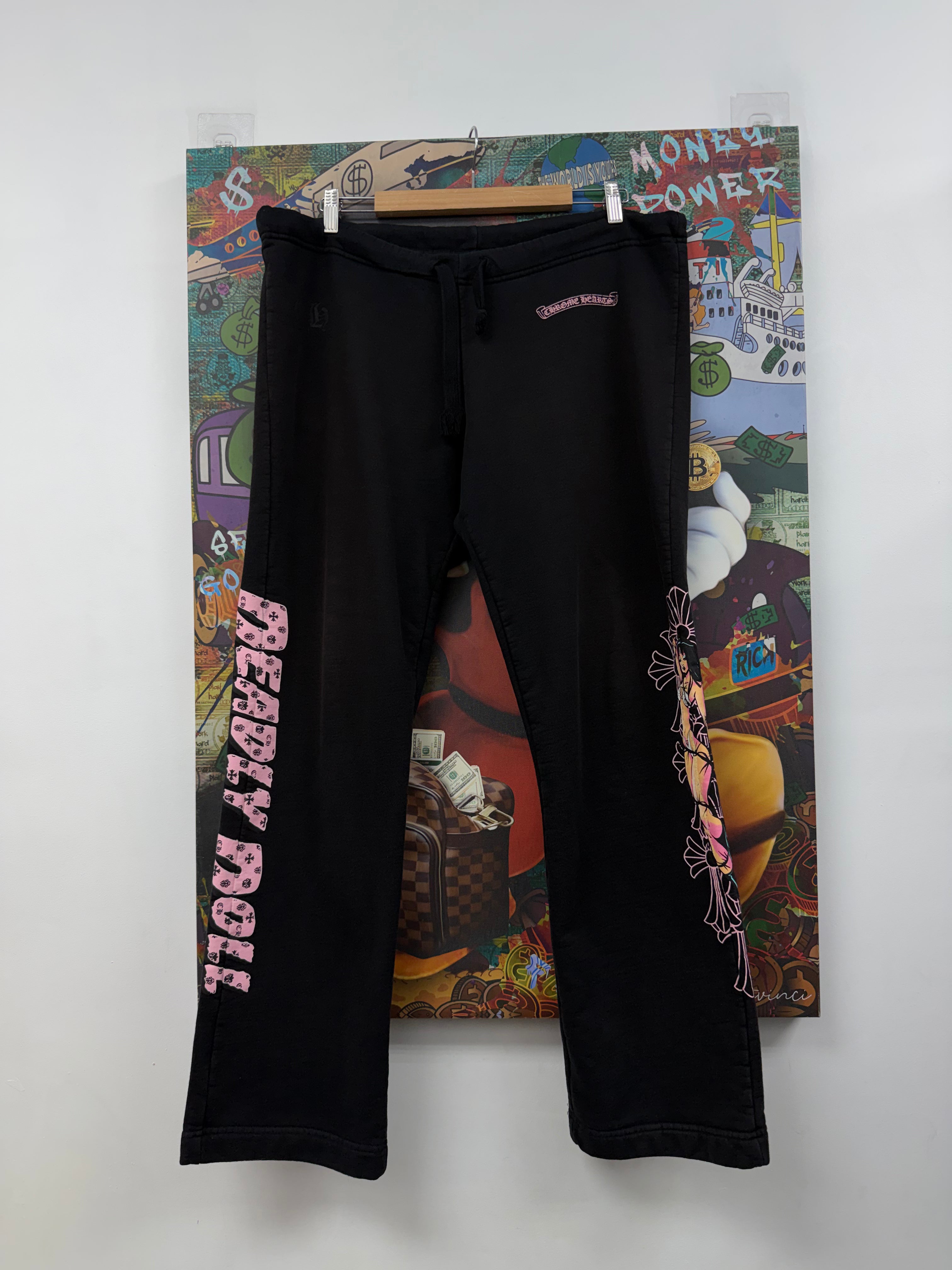 Chrome Hearts Black Deadly Doll Sweats