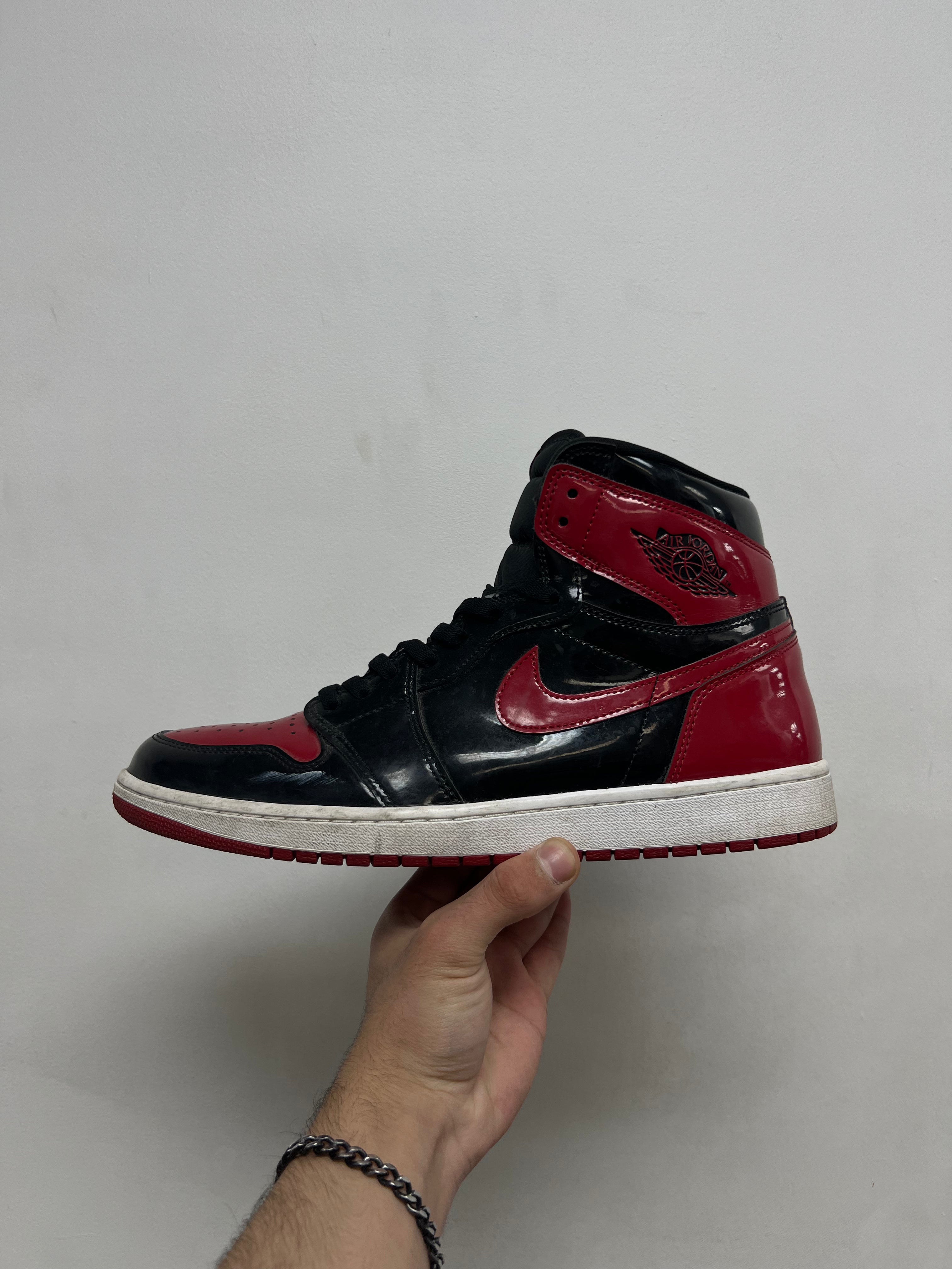 Jordan 1 Patent Bred Sneakers