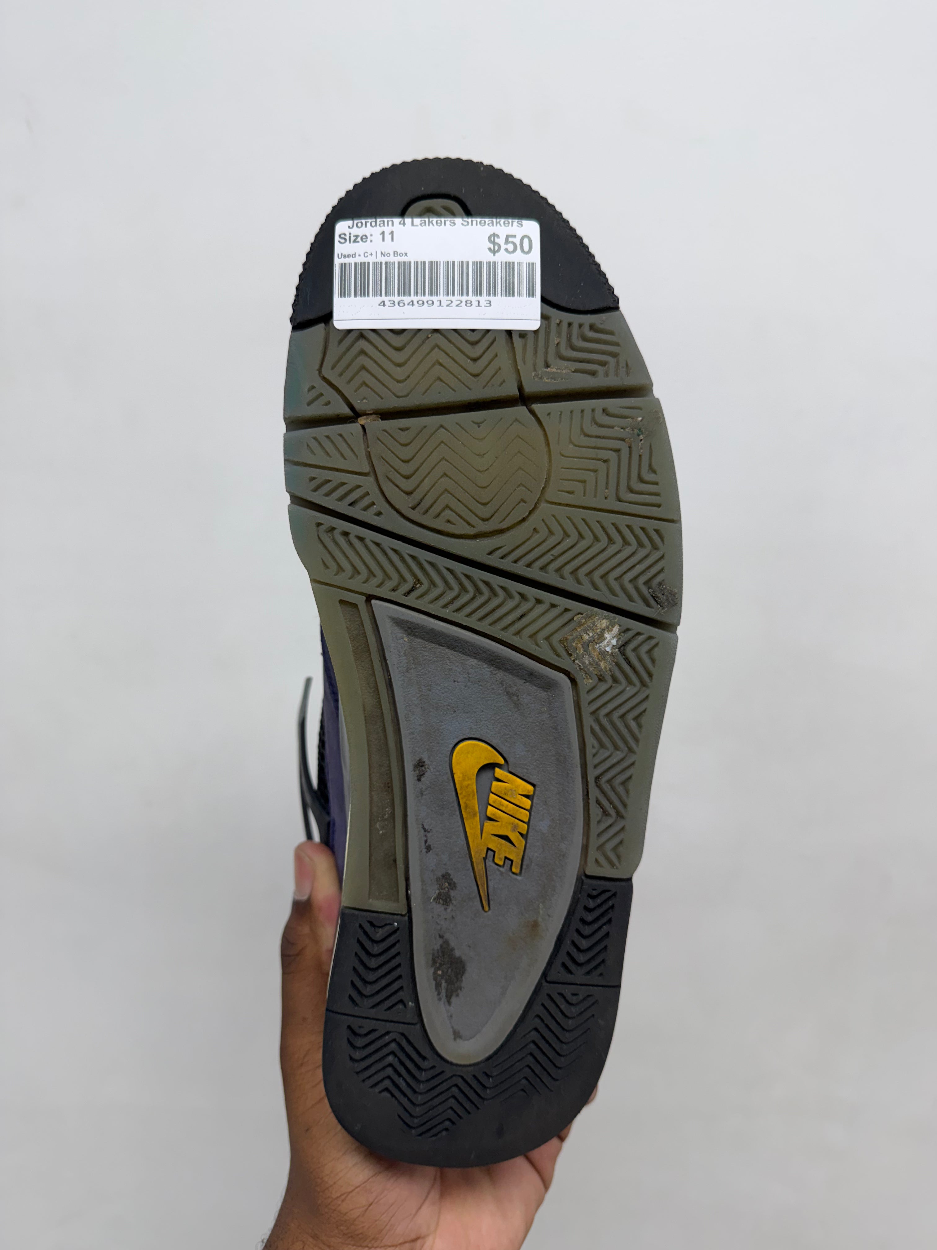 Jordan 4 Lakers Sneakers