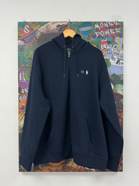 Polo Zip Up Navy Blue New XXL With Tags