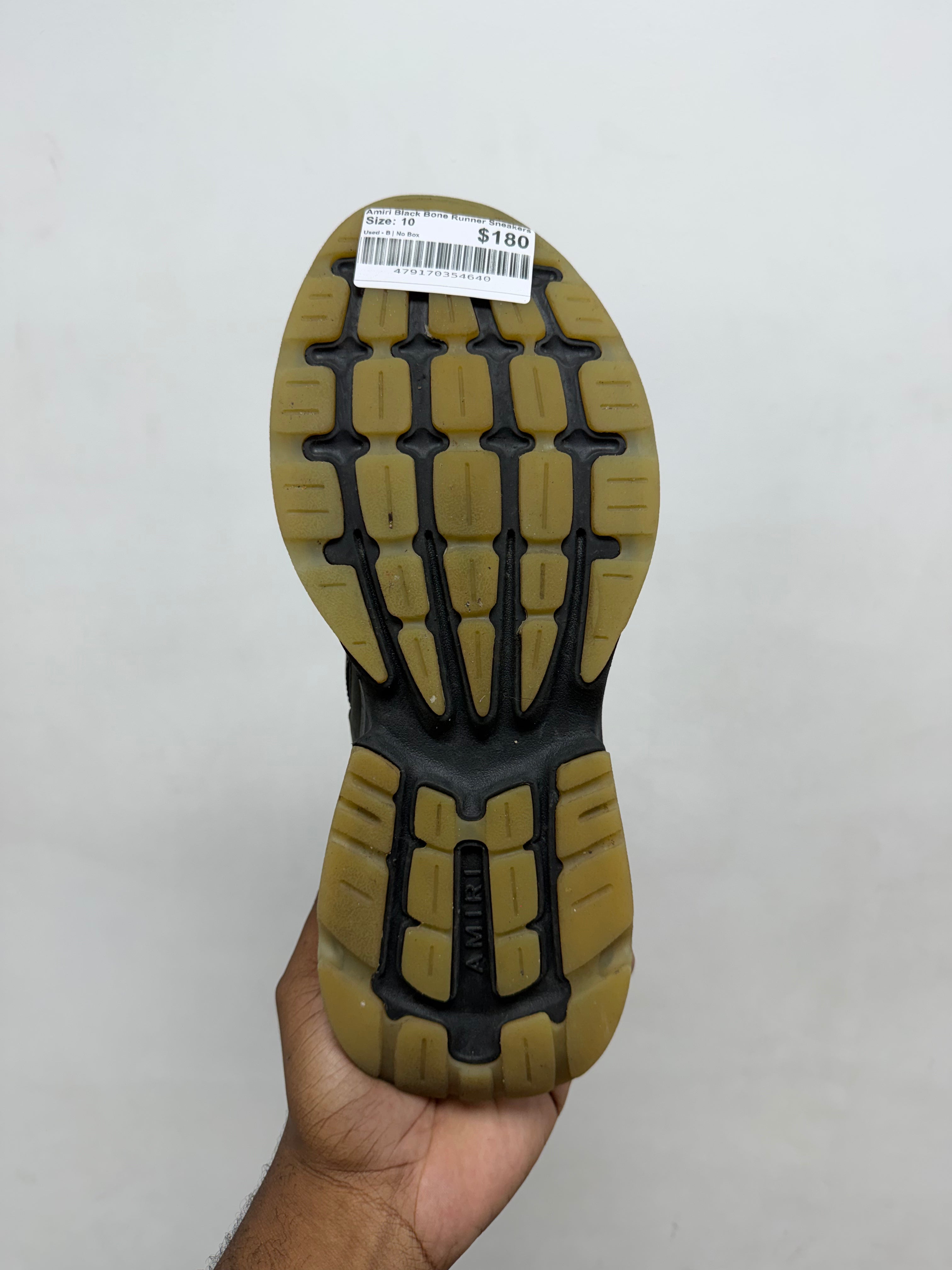 Amiri Black Bone Runner Sneakers
