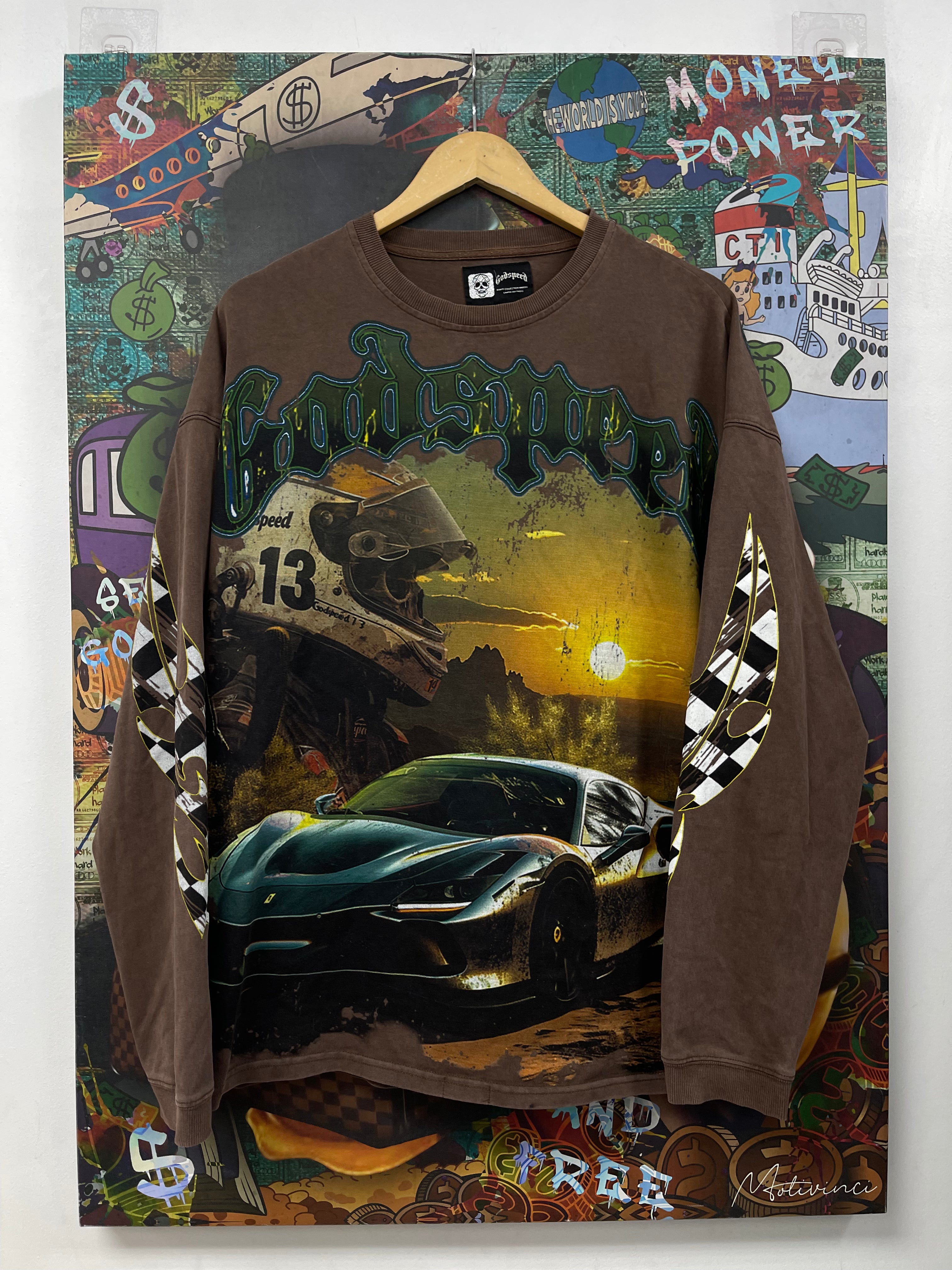 Godspeed Brown Pit Stop Long Sleeve