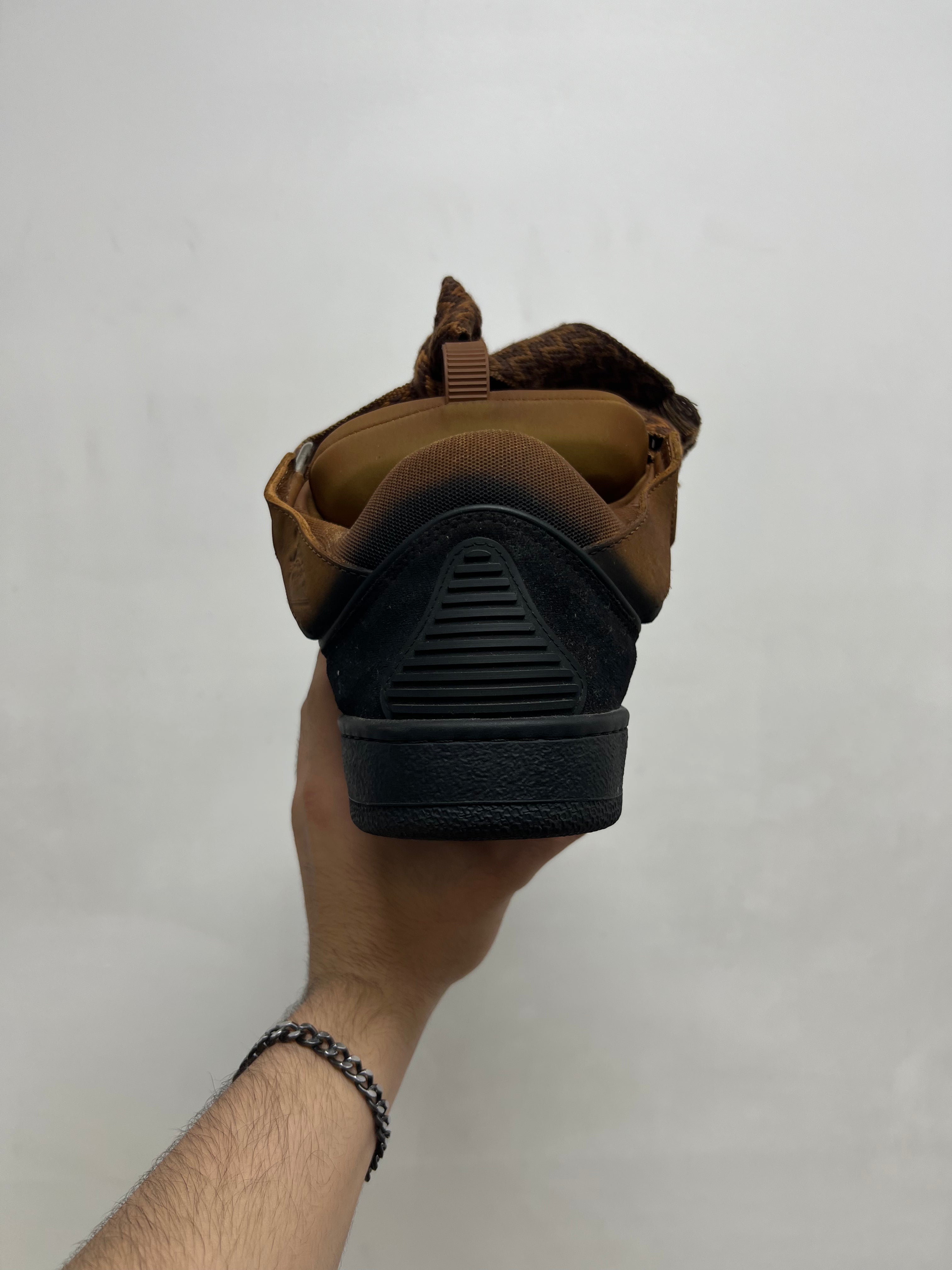 Lanvin Rust Black Curb Sneakers