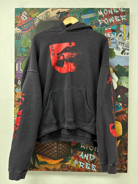 ERD Hoodie Lips Faded Navy Used Medium