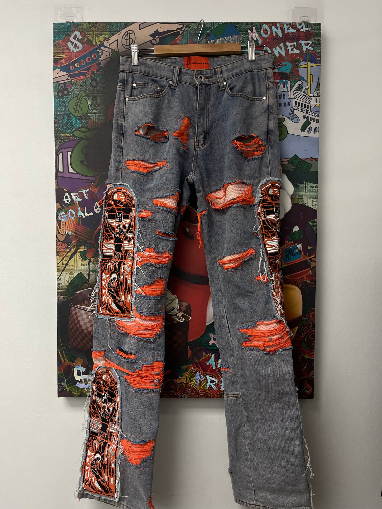 WDW Orange Jesus Denim Light Wash Used