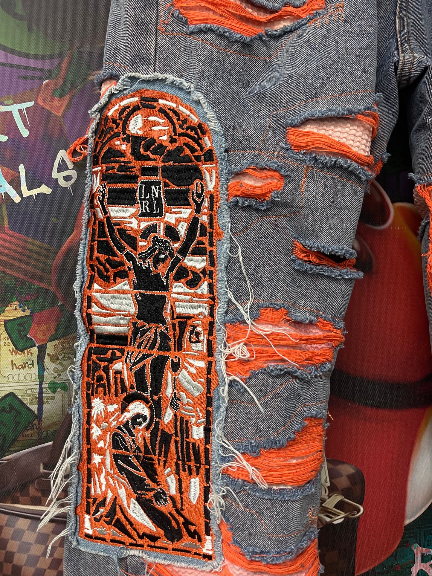 WDW Orange Jesus Denim Light Wash Used