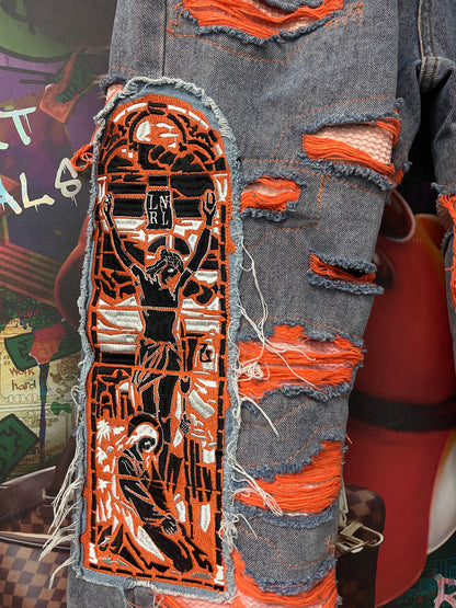 WDW Orange Jesus Denim Light Wash Used