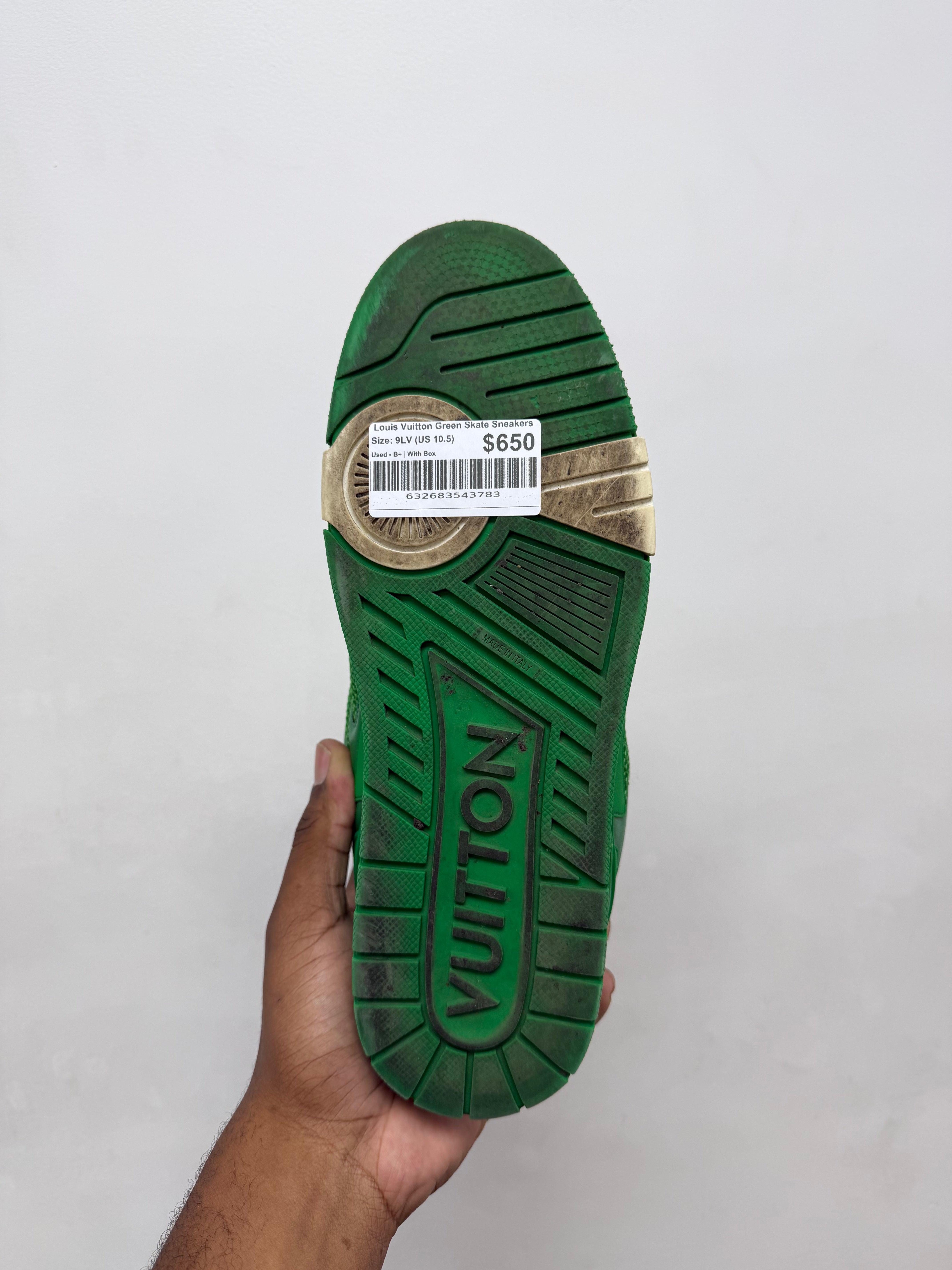 Louis Vuitton Green Skate Sneakers