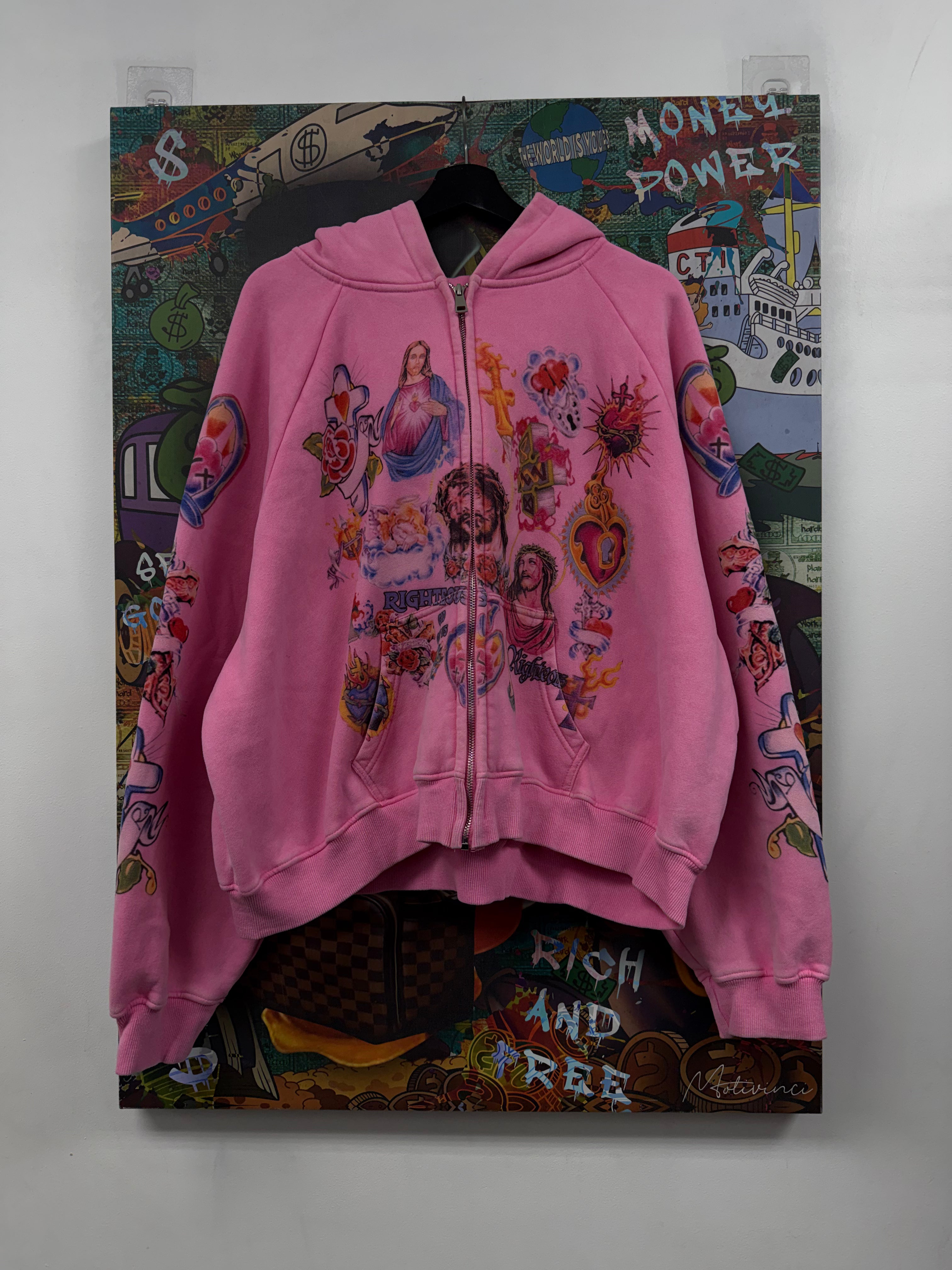 Righteous Pink Risen King Zip Up