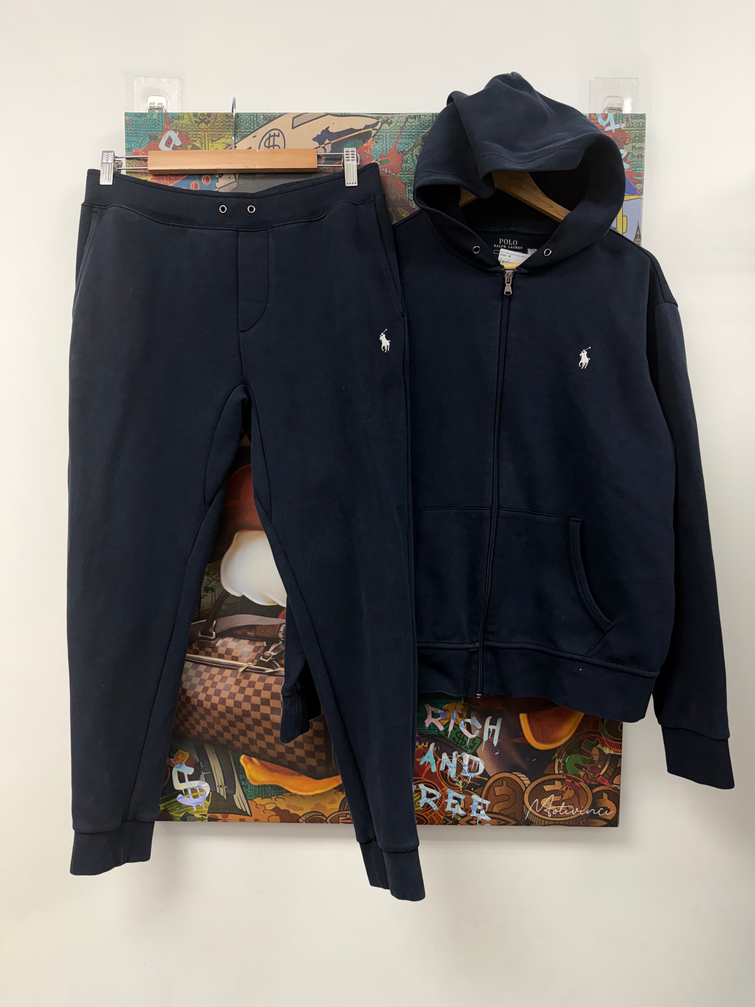 Polo Ralph Lauren Navy White Tech Sweatsuit