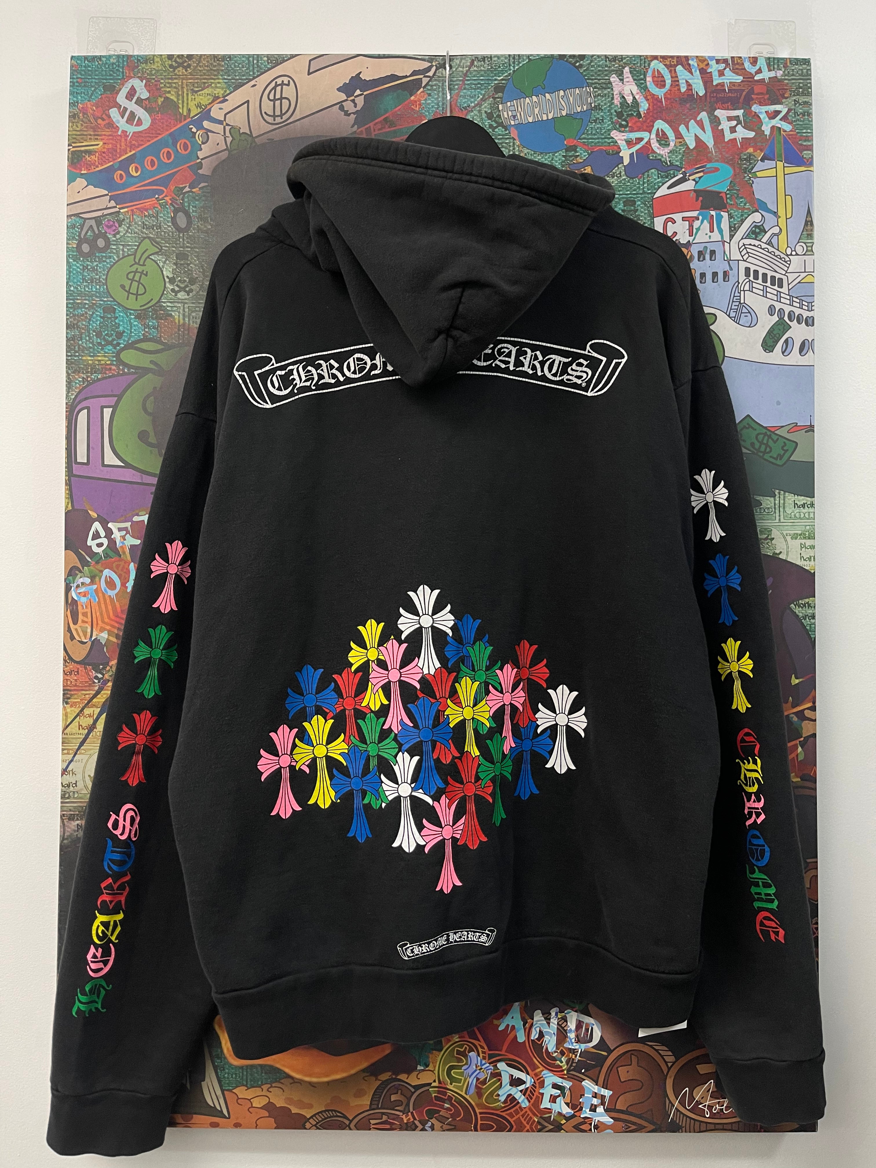 Chrome Hearts Black Multi Cross Zip Up Zip Up