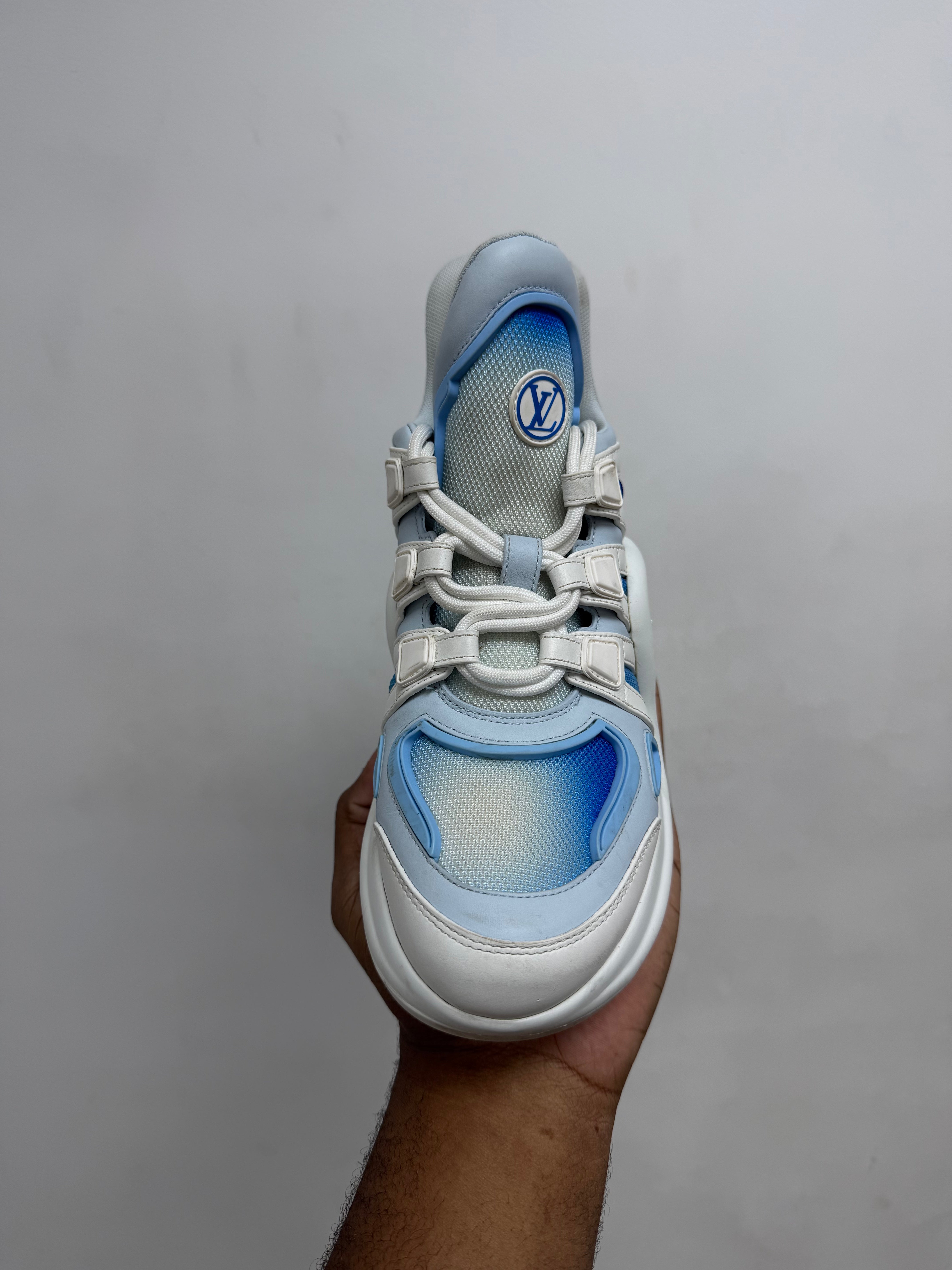 Louis Vuitton Baby Blue White Archlight Sneakers