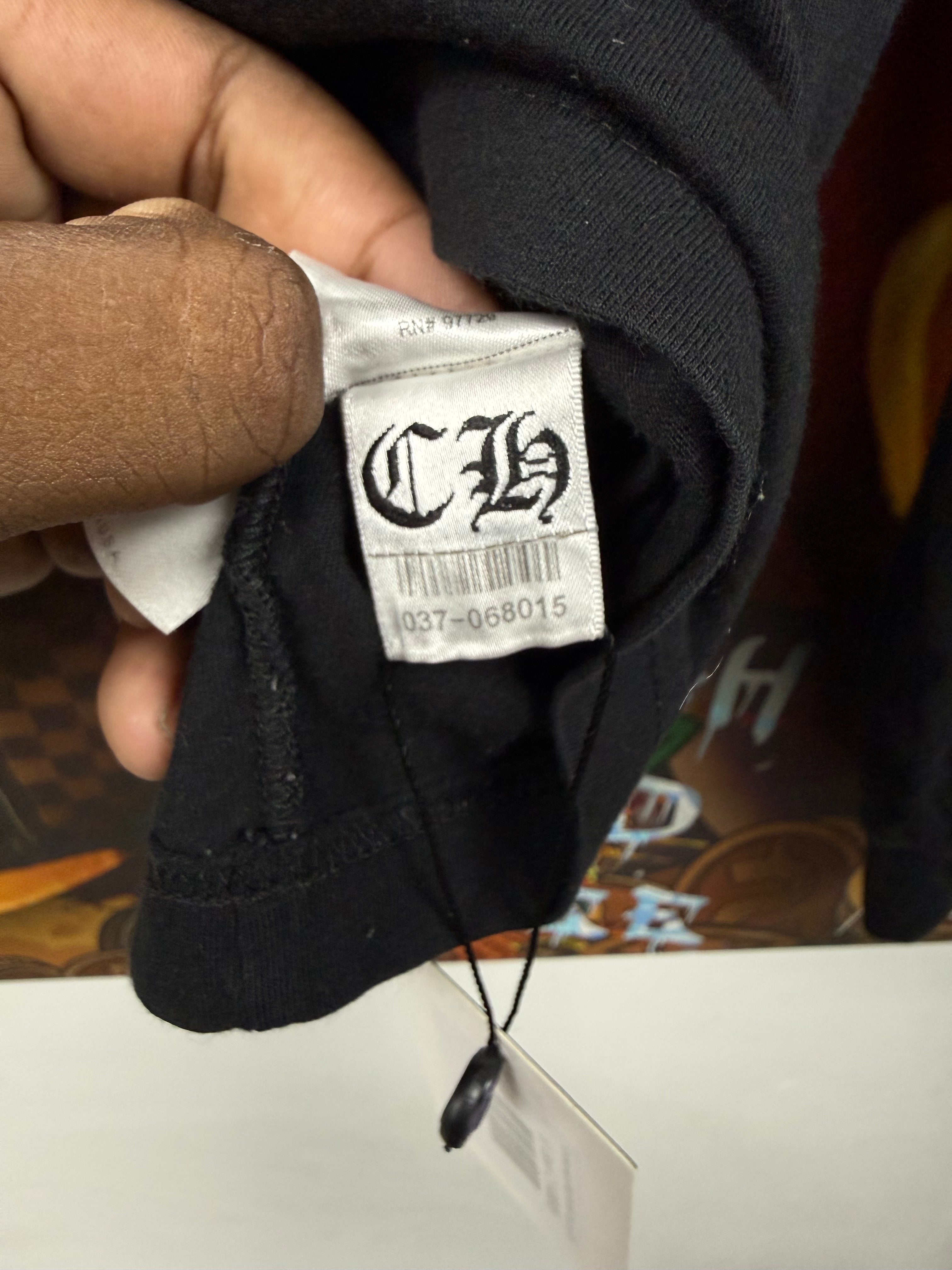 Chrome Hearts Black Shoulder Logo Long Sleeve
