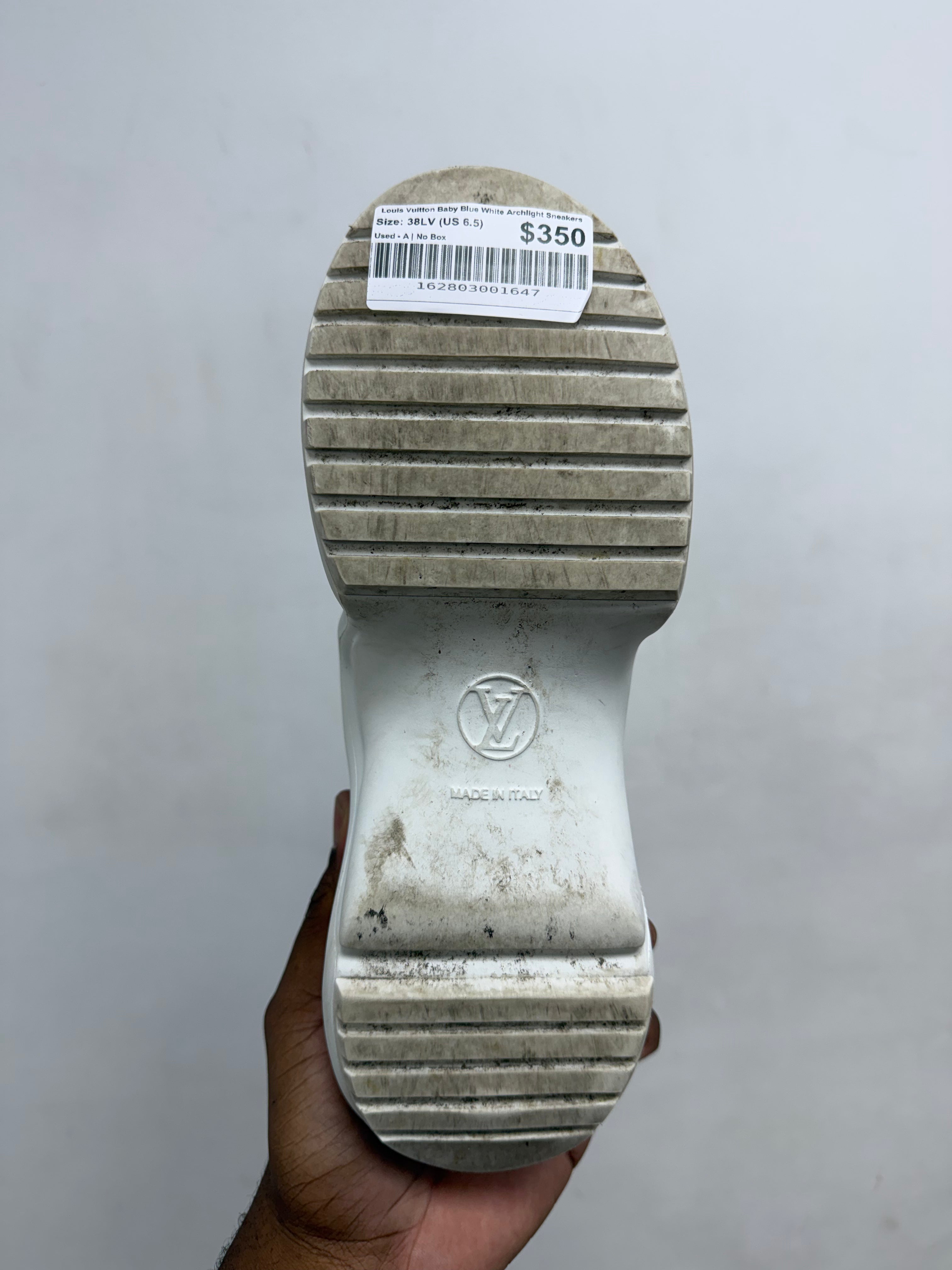 Louis Vuitton Baby Blue White Archlight Sneakers