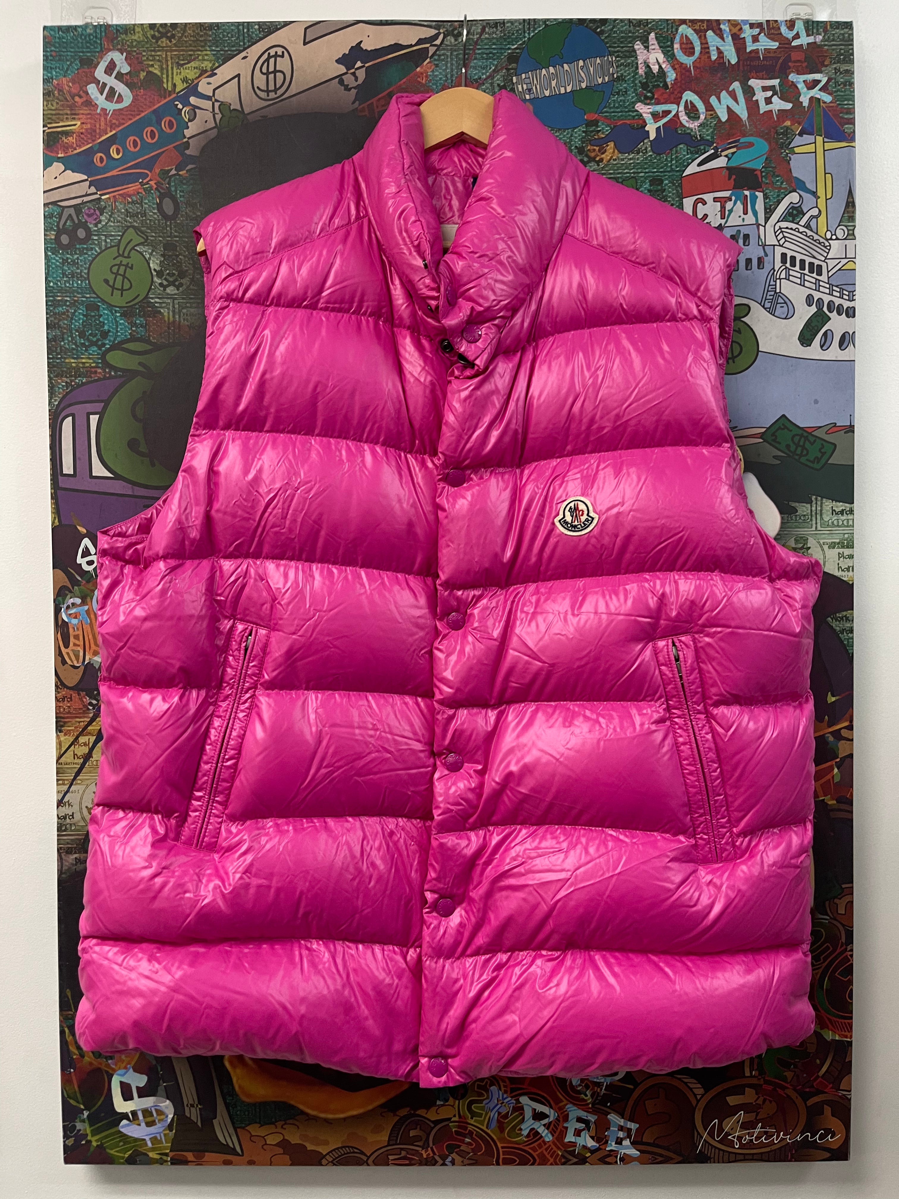 Moncler Pink Puffer Vest
