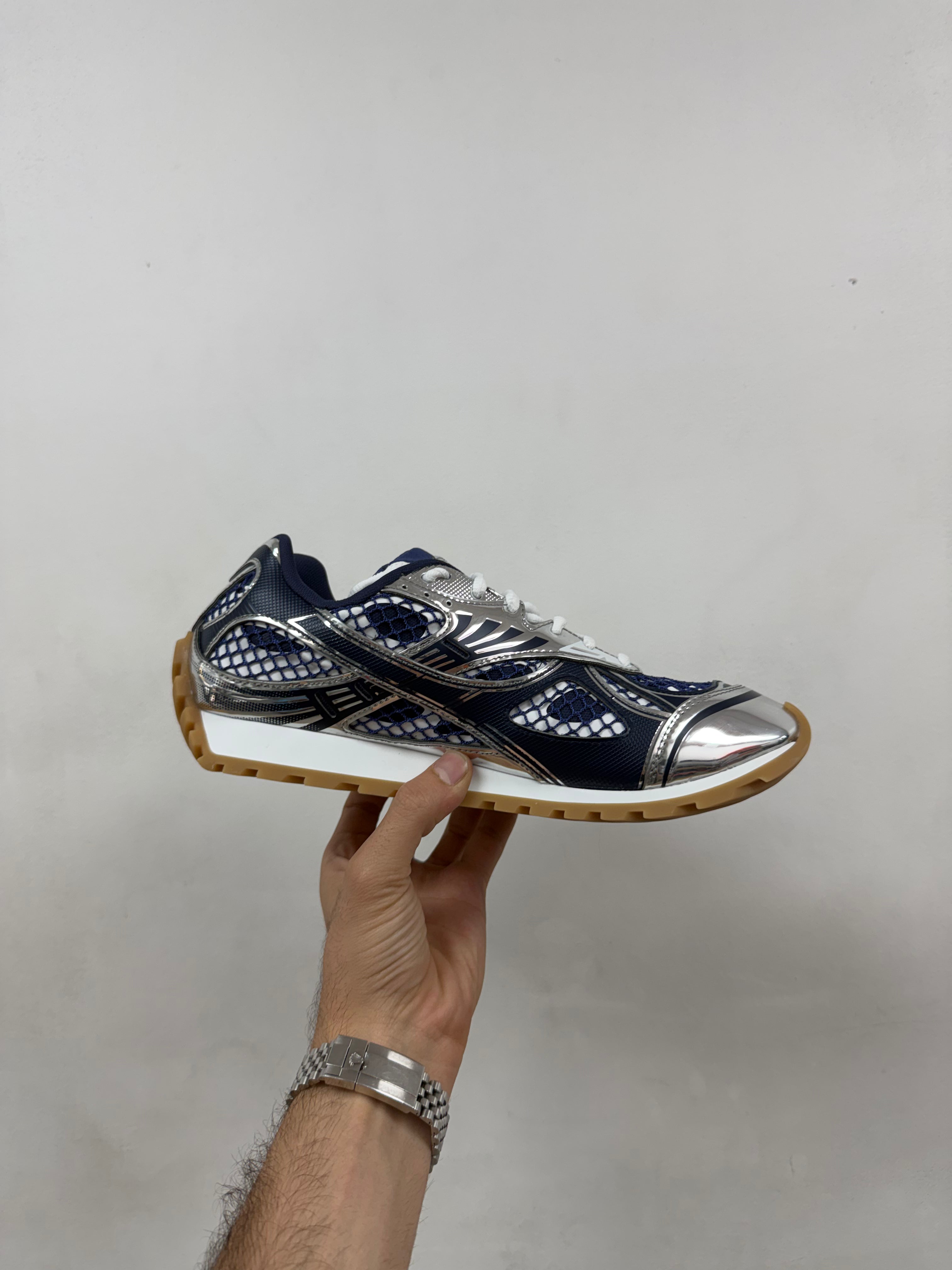 Bottega Veneta Navy Abyss Orbit Sneakers