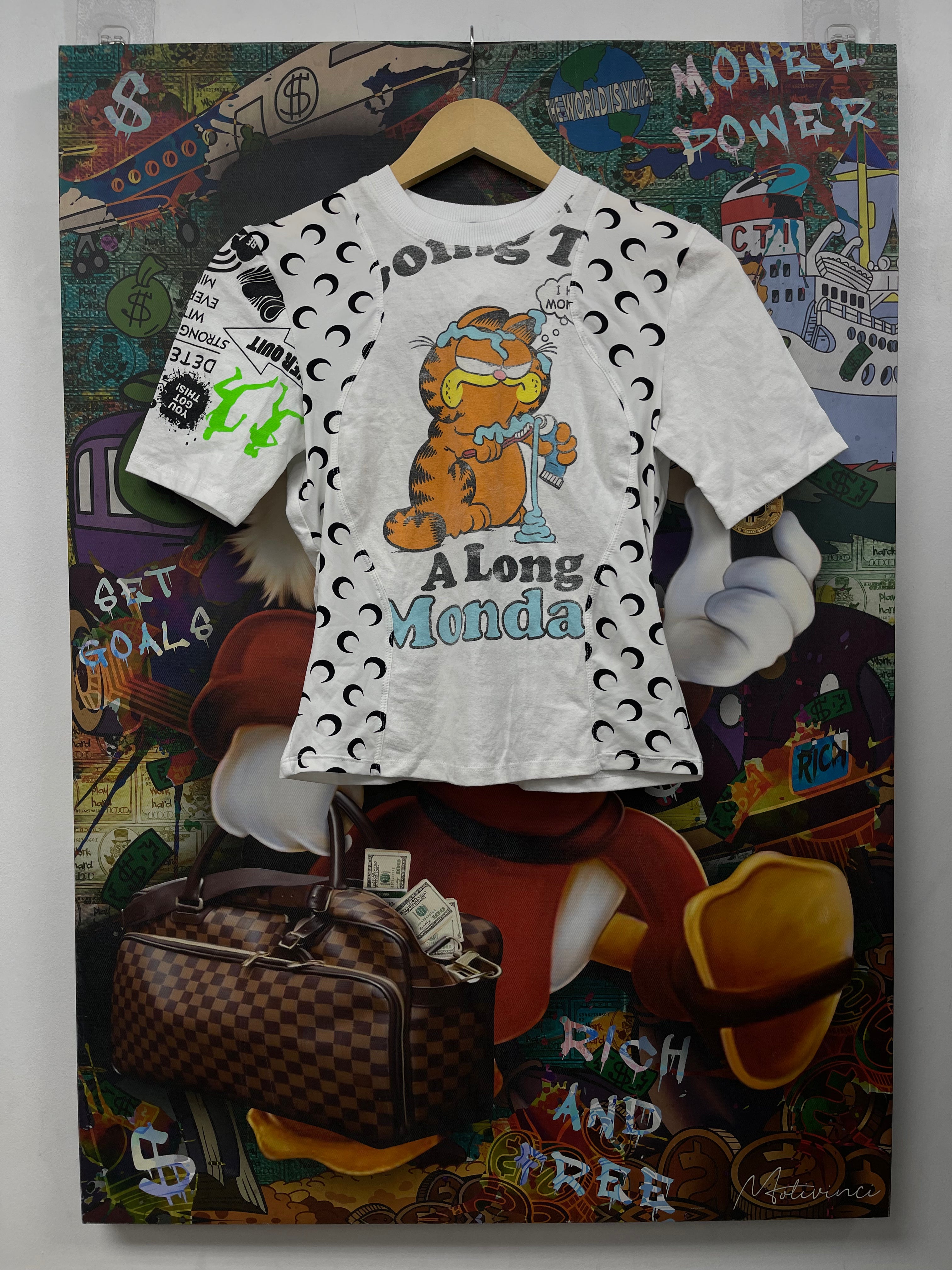 Marine Serre Regenerated Graphic Jersey Baby Tee