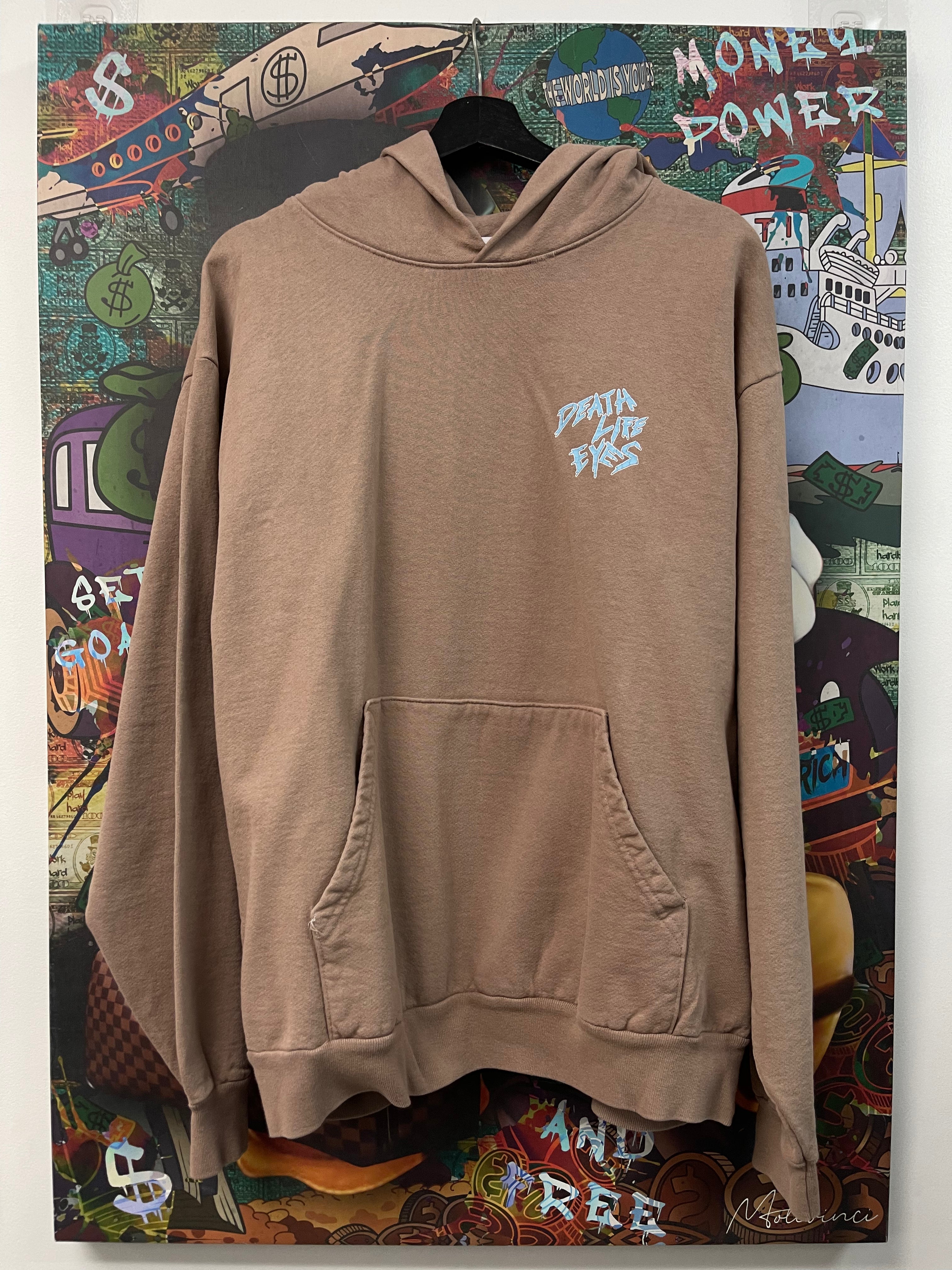 Warren Lotas Tan Death Life Eyes Hoodie