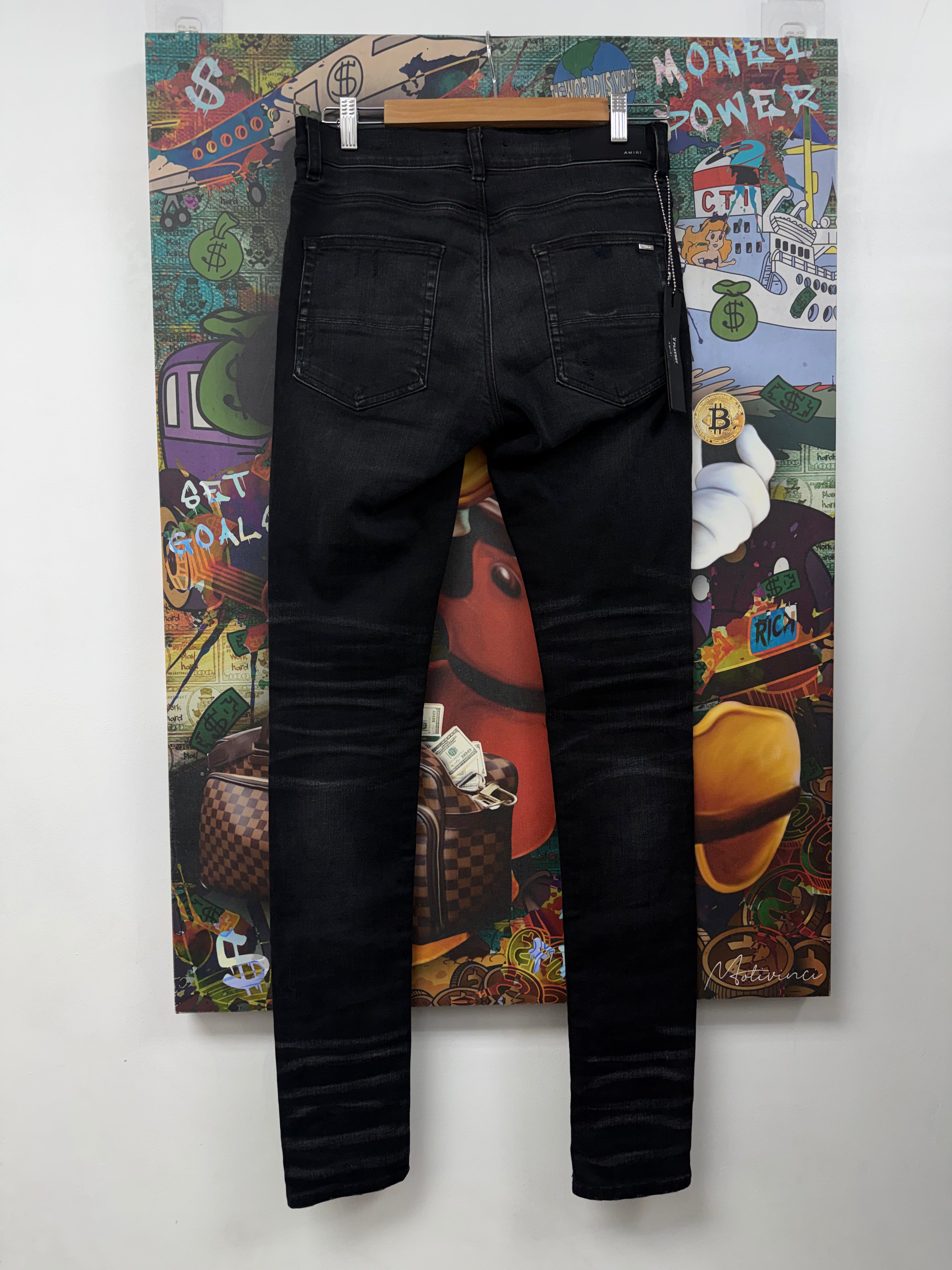 Amiri MX1 Black Playboy Jeans New With Tags