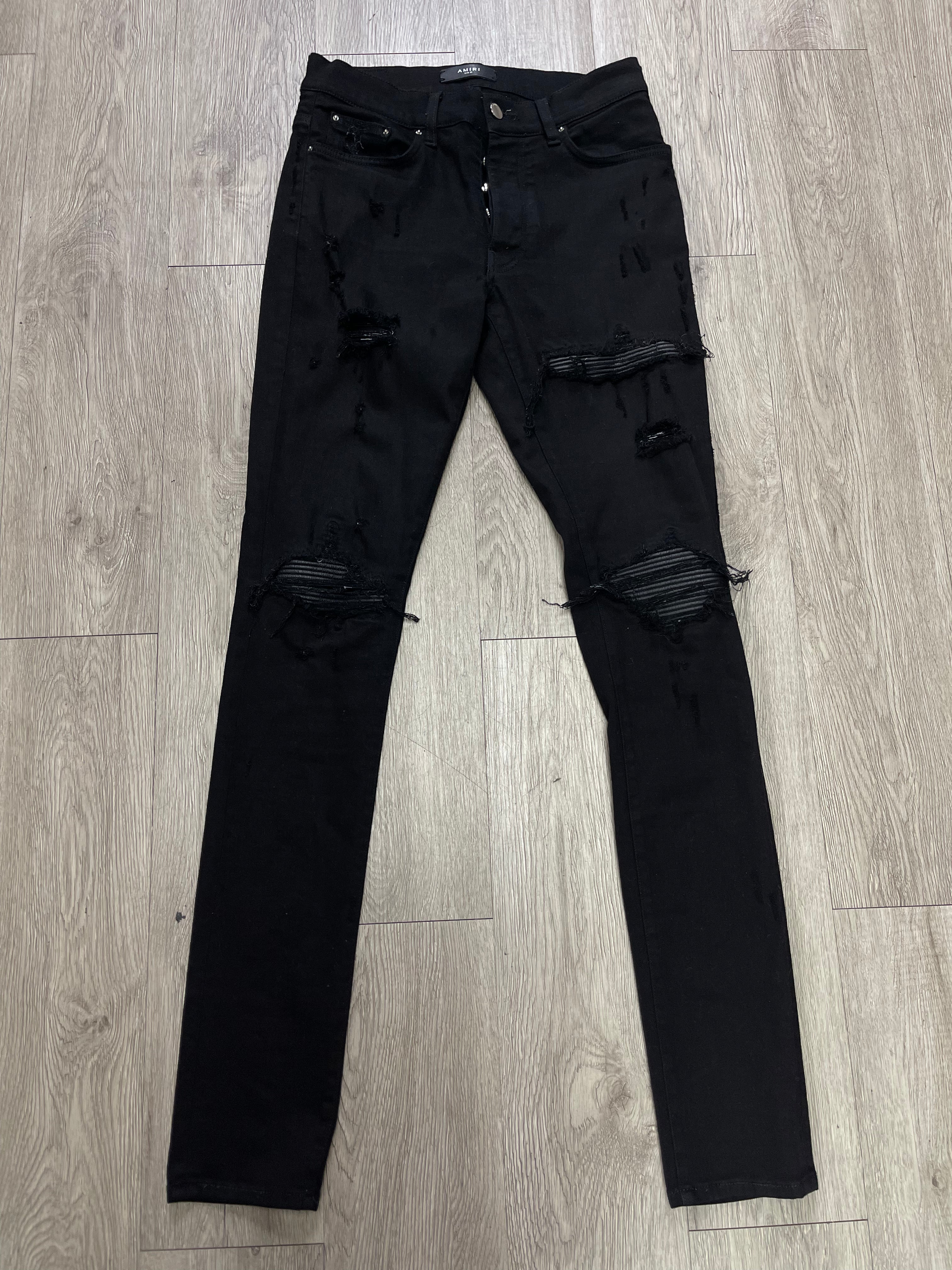 Amiri MX1 Black Patch Jeans