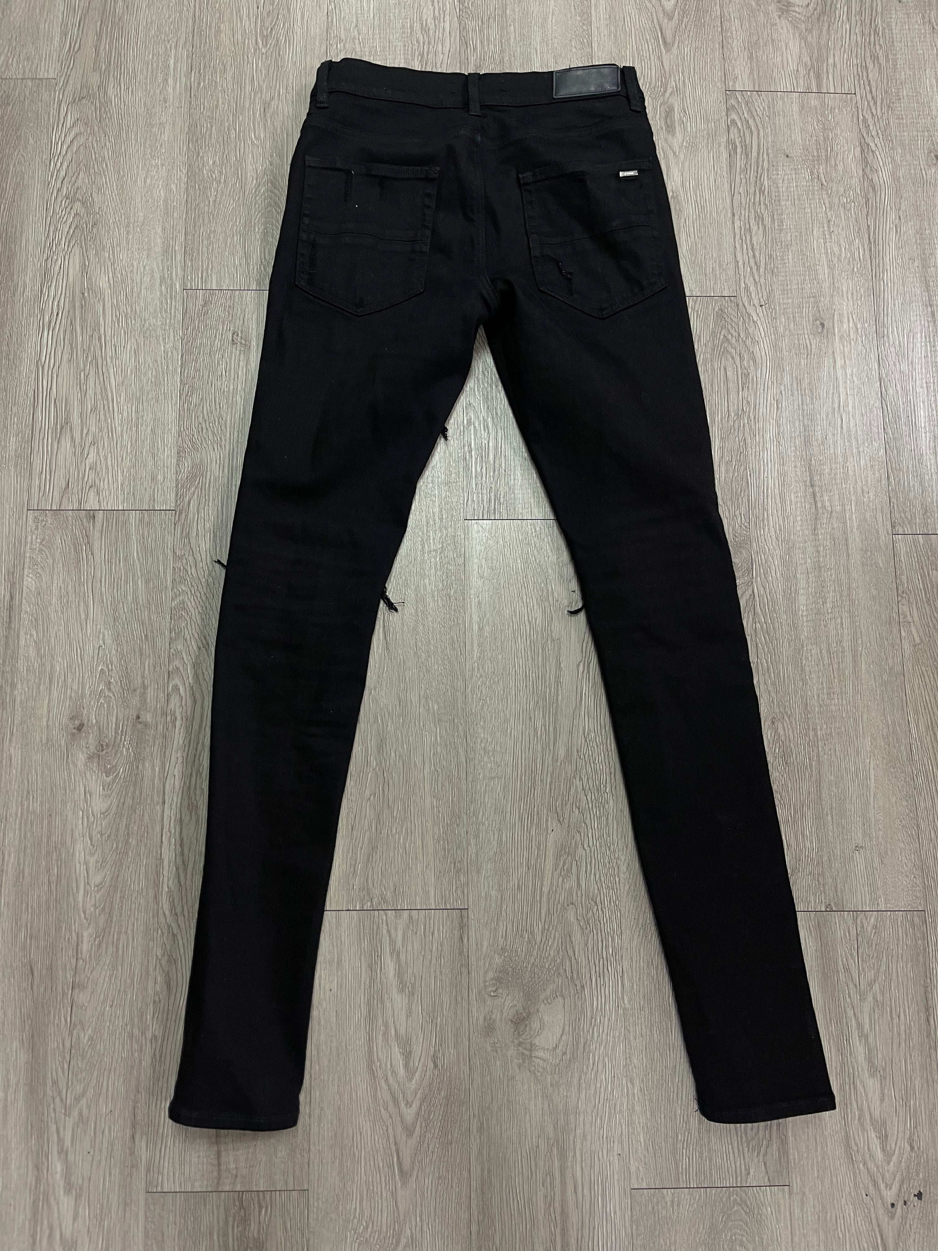 Amiri MX1 Black Patch Jeans